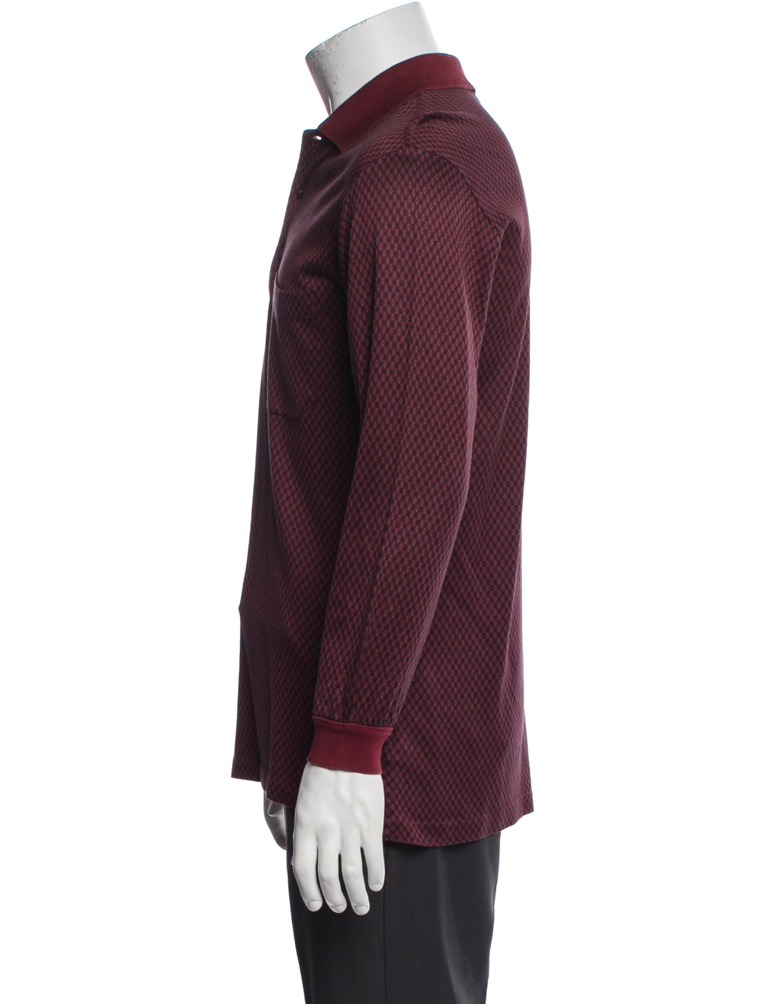 Dunhill Plaid Print Long Sleeve Shirt