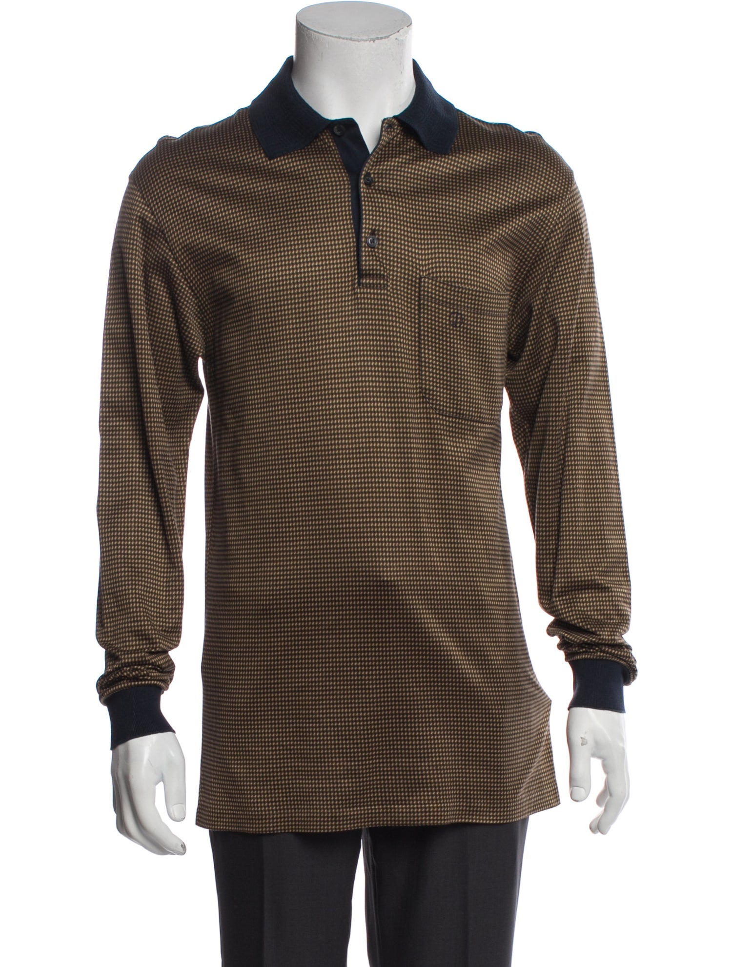 Dunhill Polka Dot Print Long Sleeve Shirt