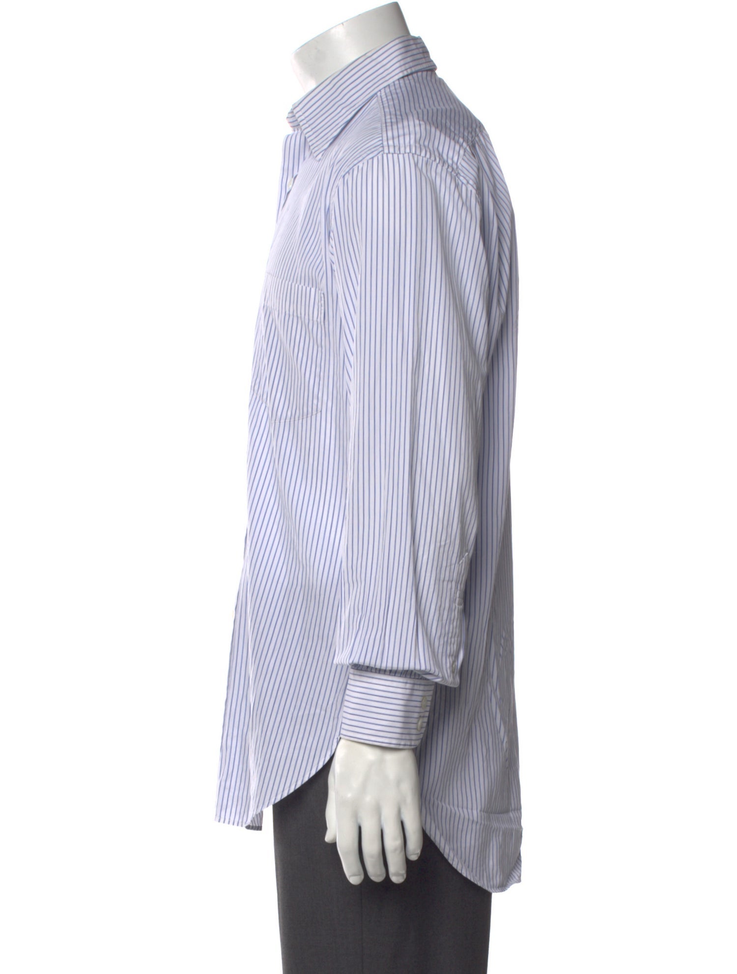 Dunhill Striped Long Sleeve Dress Shirt