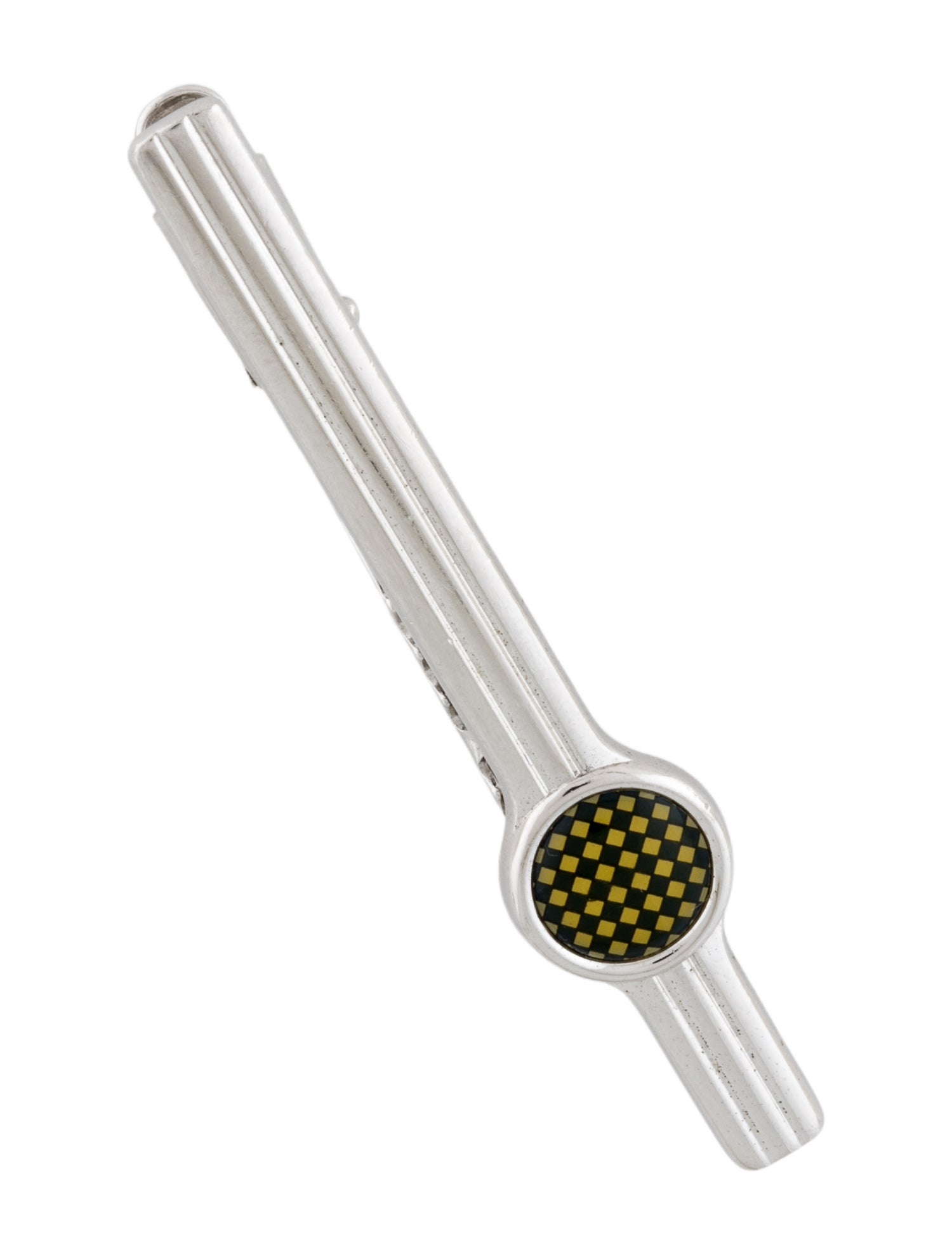 Dunhill Enamel Checkered Tie Bar