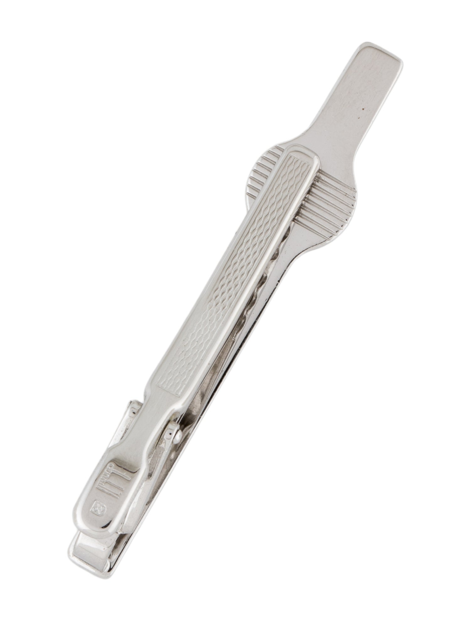 Dunhill Enamel Checkered Tie Bar