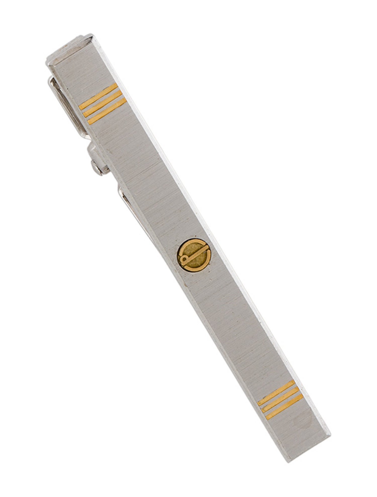 Dunhill Two-Tone Logo Tie Clip