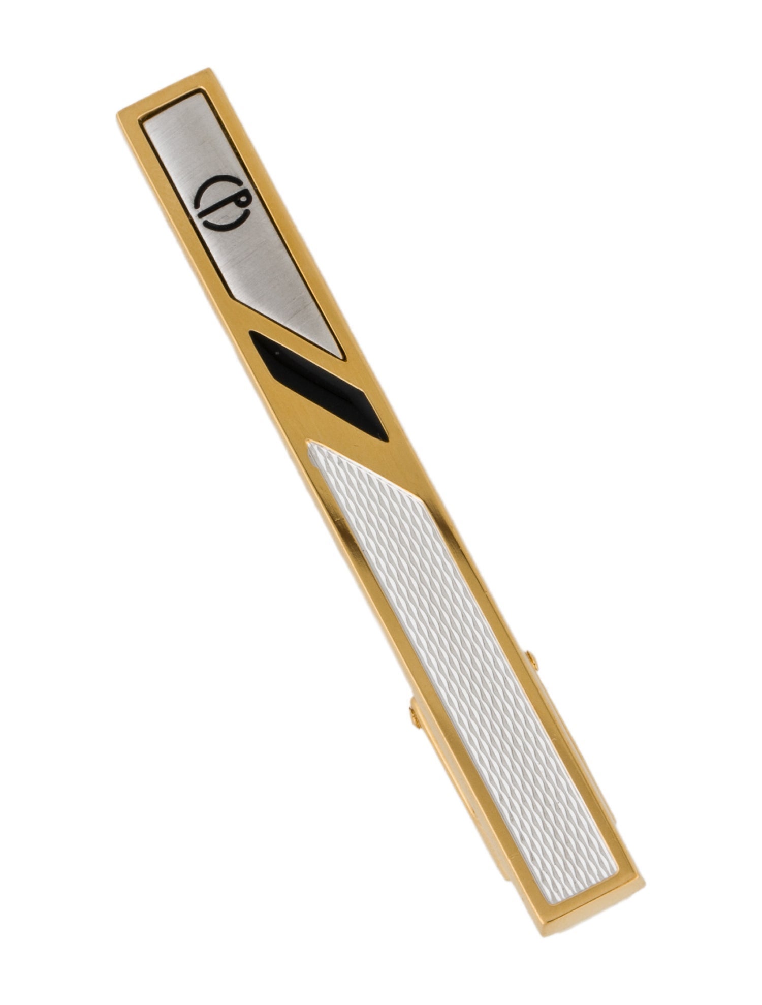 Dunhill Enamel Two-Tone Tie Bar