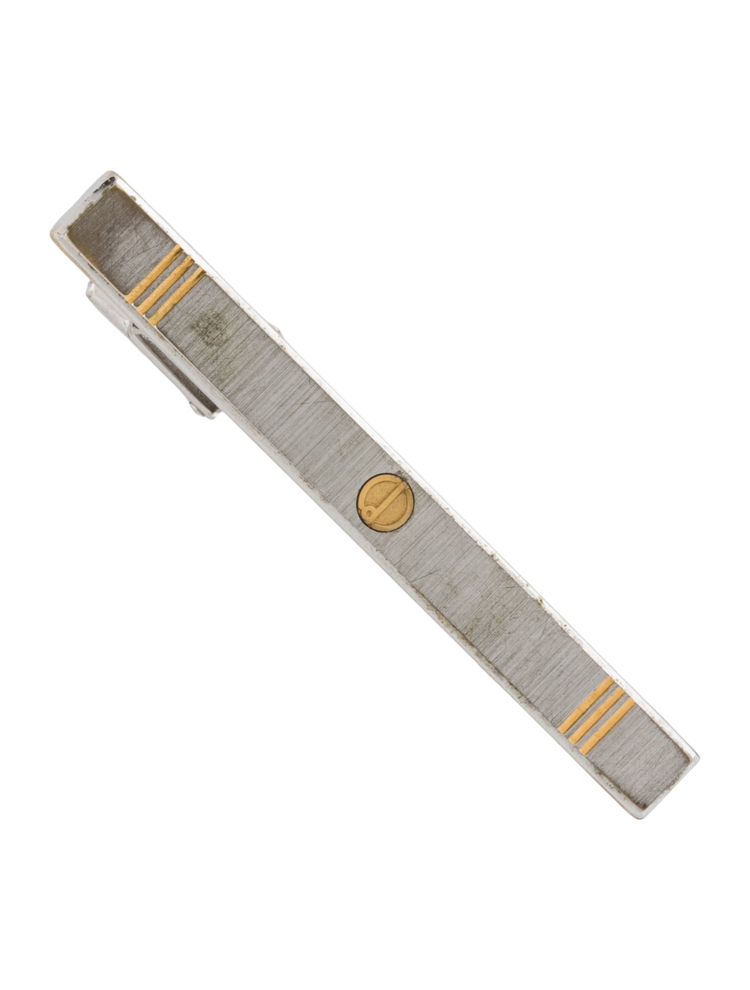 Dunhill Two-Tone Textured Tie Bar