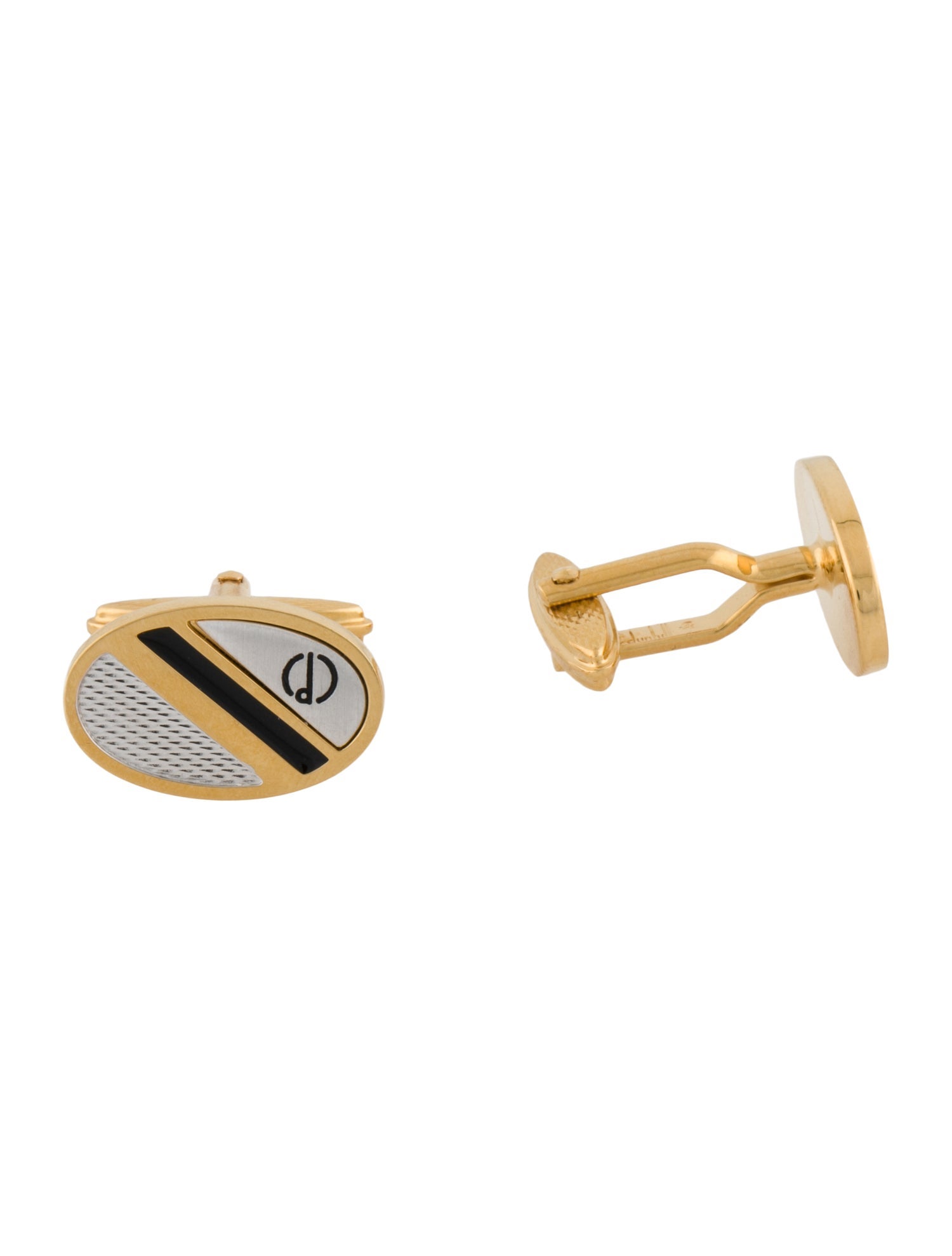 Dunhill Two-Tone Enamel Cufflink