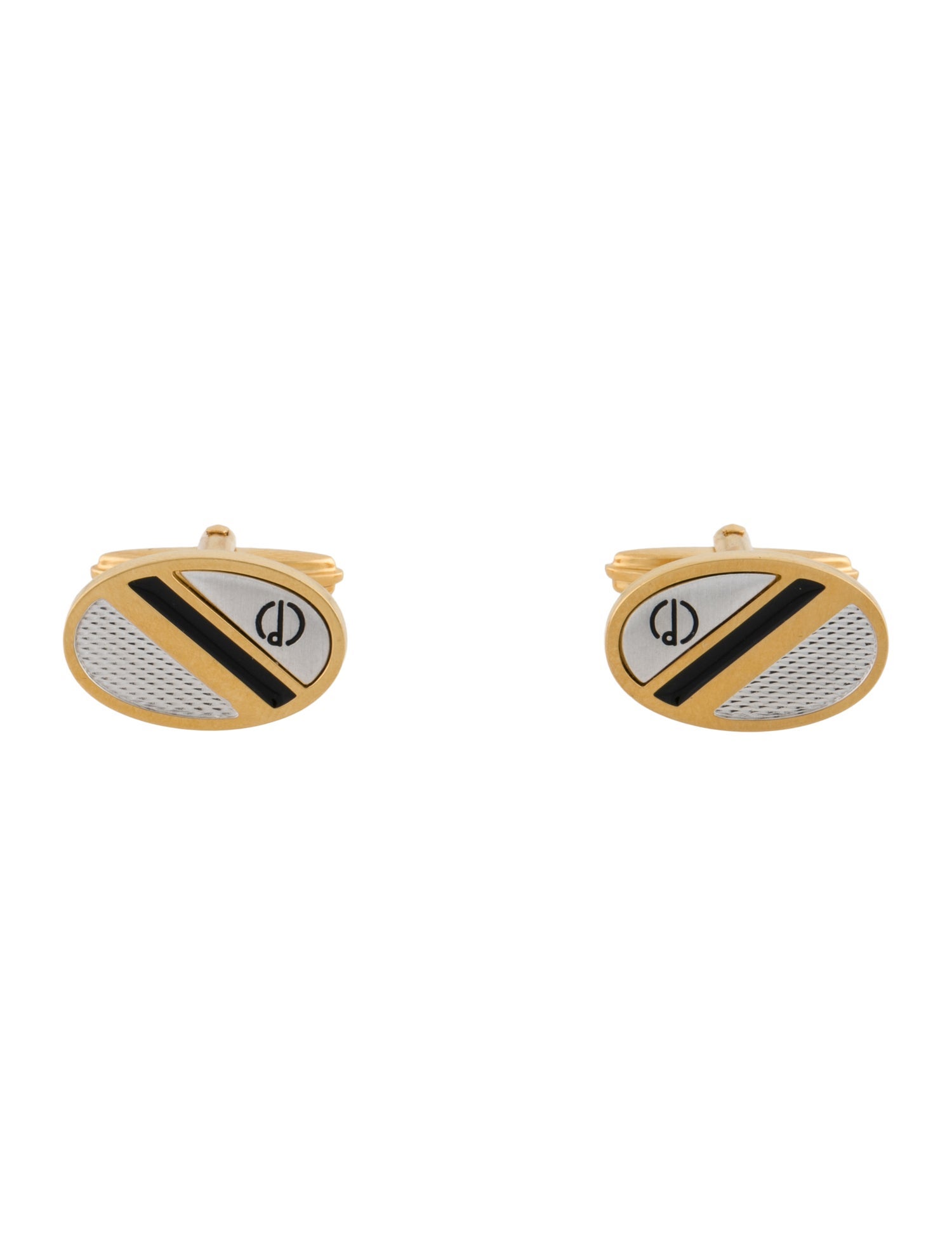 Dunhill Two-Tone Enamel Cufflink