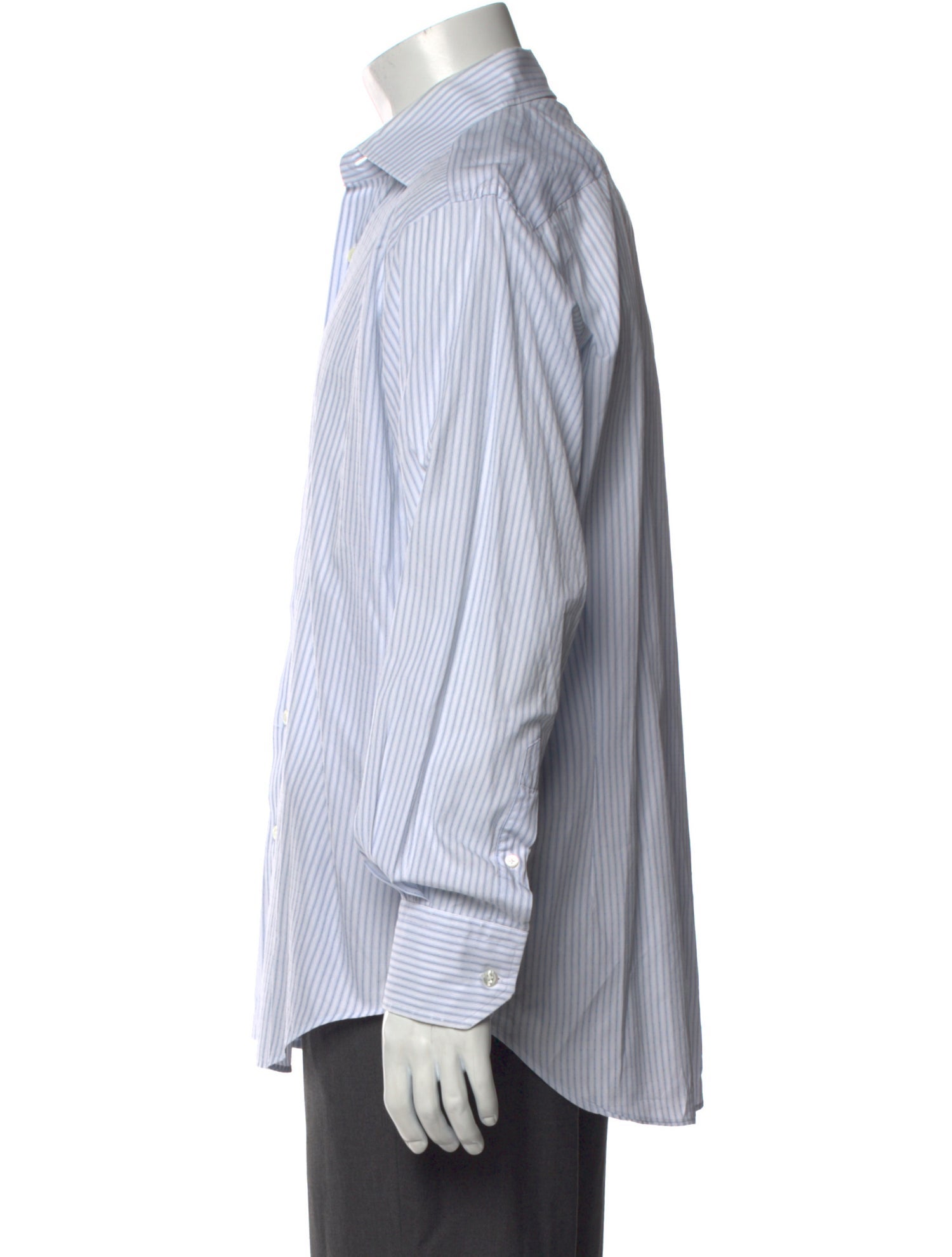 Dunhill Striped Long Sleeve Dress Shirt