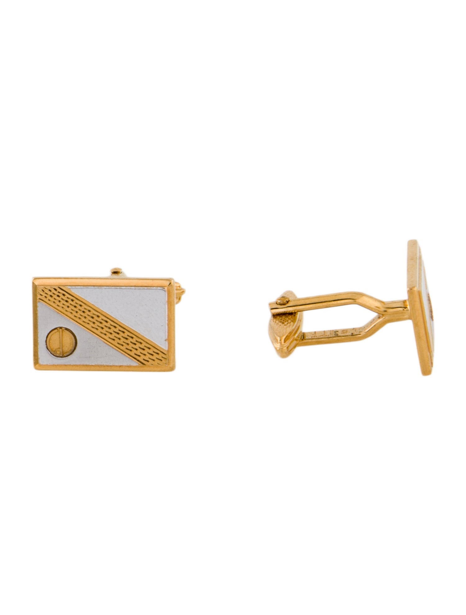 Dunhill Two Tone Log Cufflinks