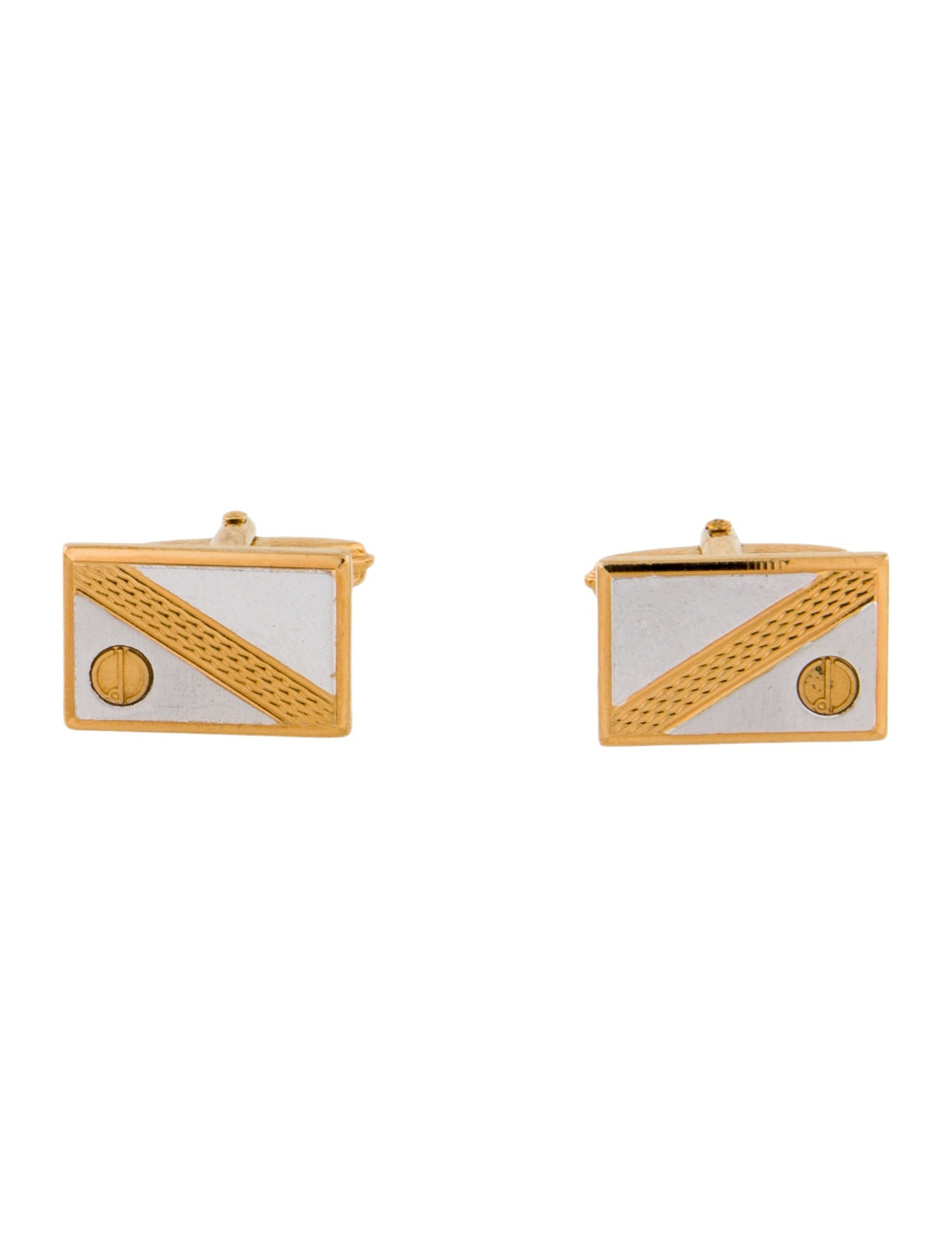 Dunhill Two Tone Log Cufflinks