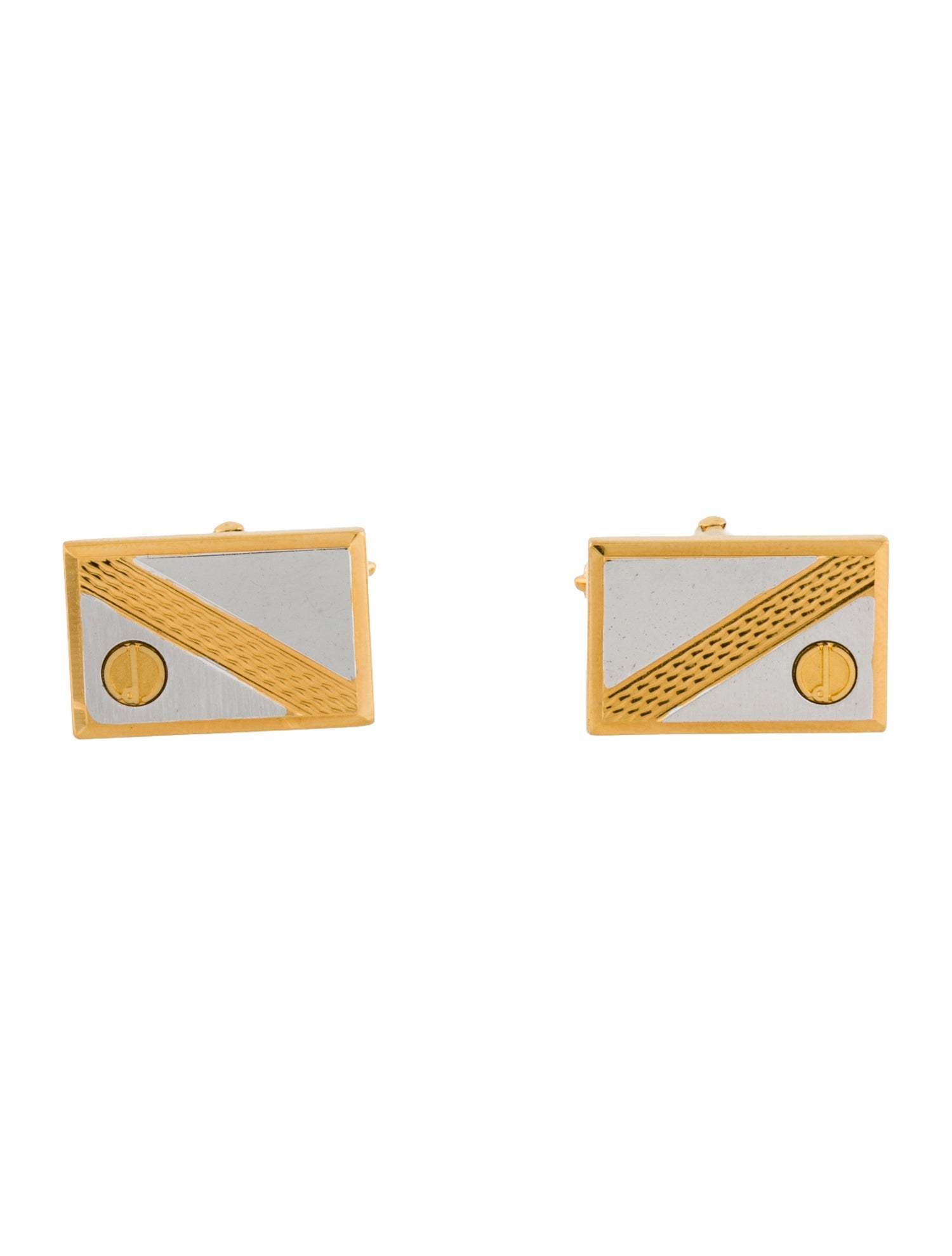 Dunhill Two-Tone Rectangle Cufflinks