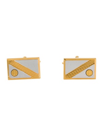 Dunhill Two-Tone Rectangle Cufflinks