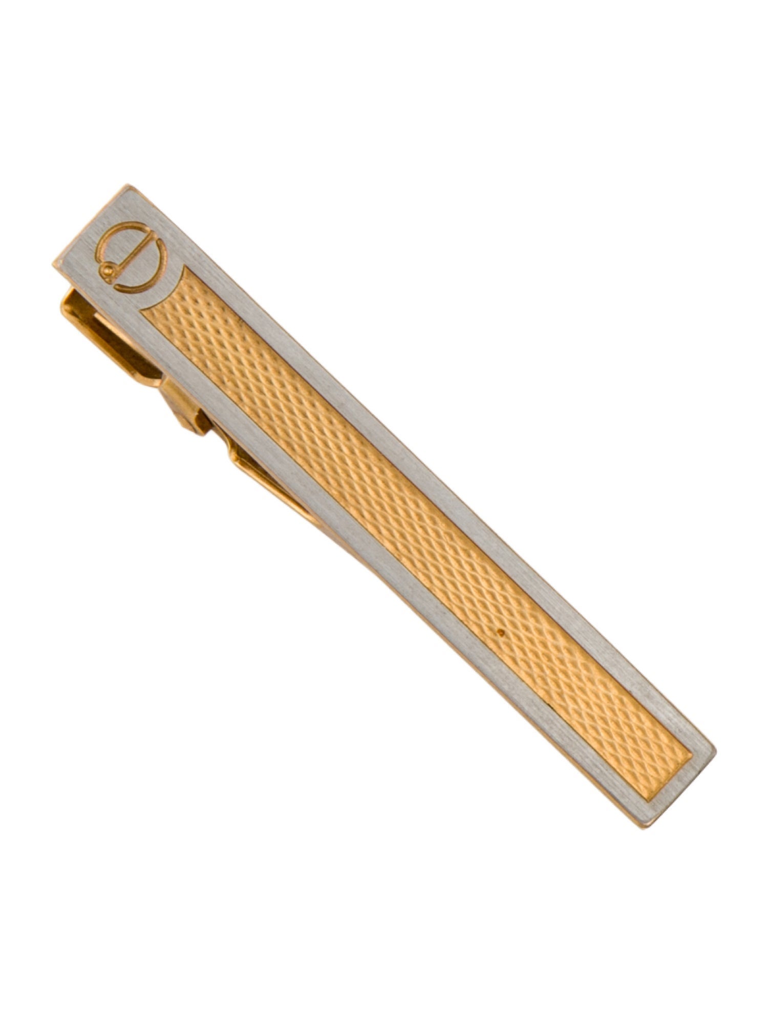 Dunhill Two Tone Logo Tie Bar