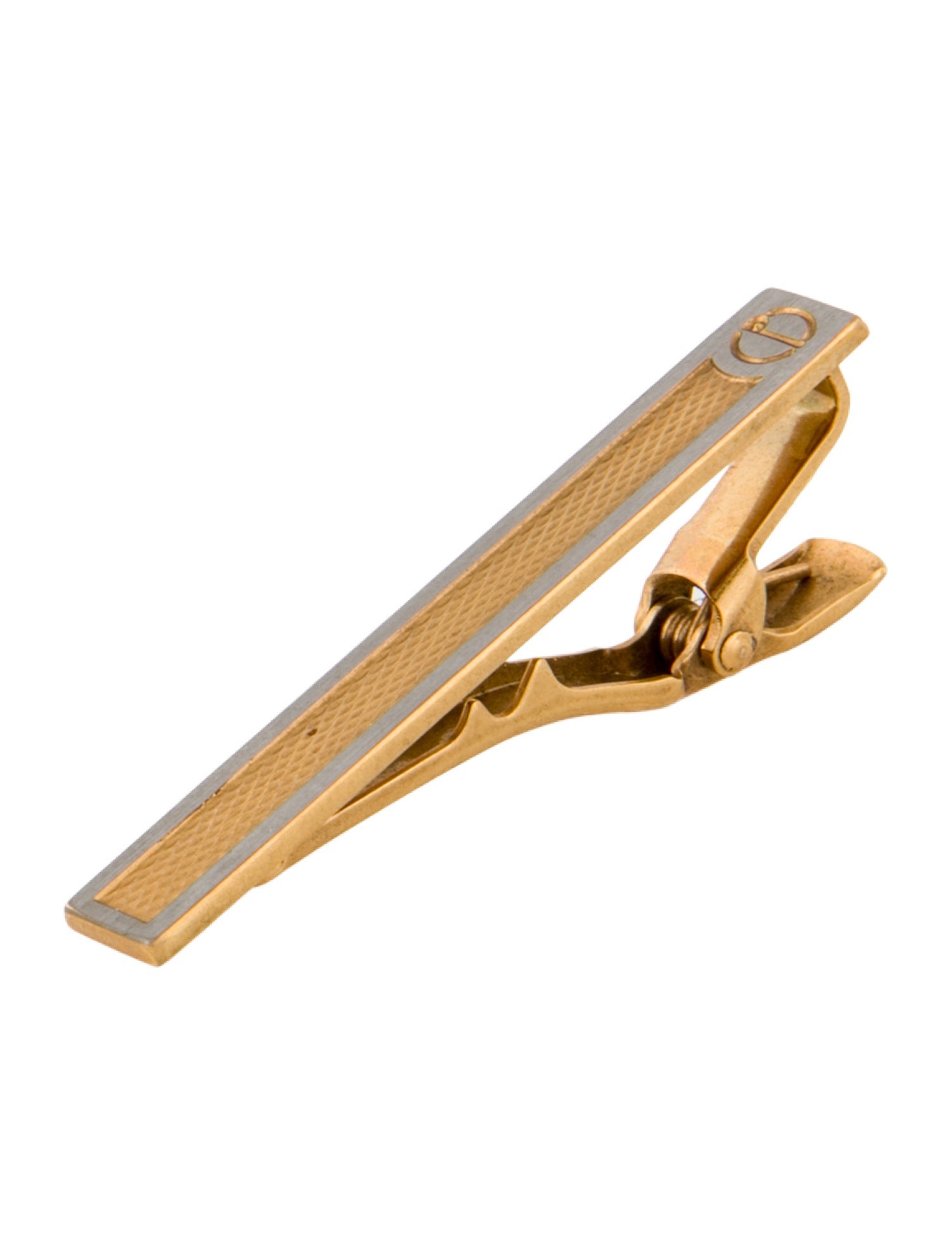 Dunhill Two Tone Logo Tie Bar