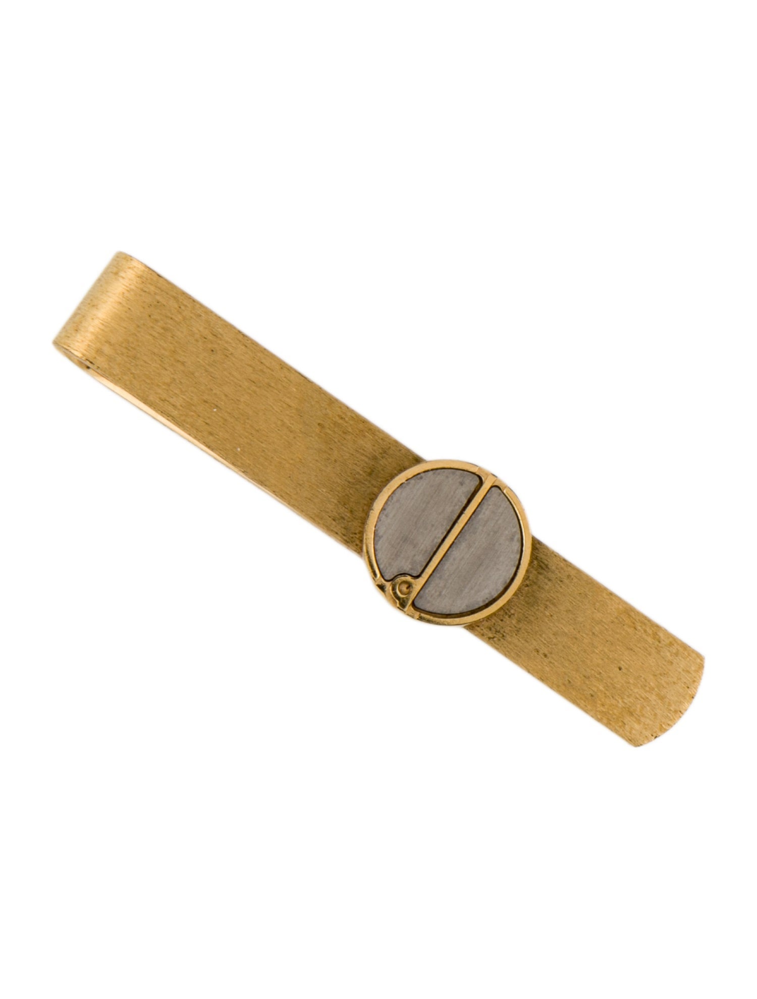 Dunhill Tow tone Logo Tie Bar