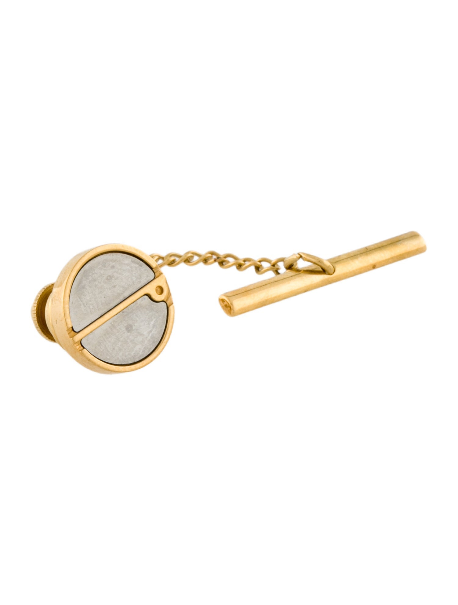 Dunhill Two-Tone Logo Tie Tack