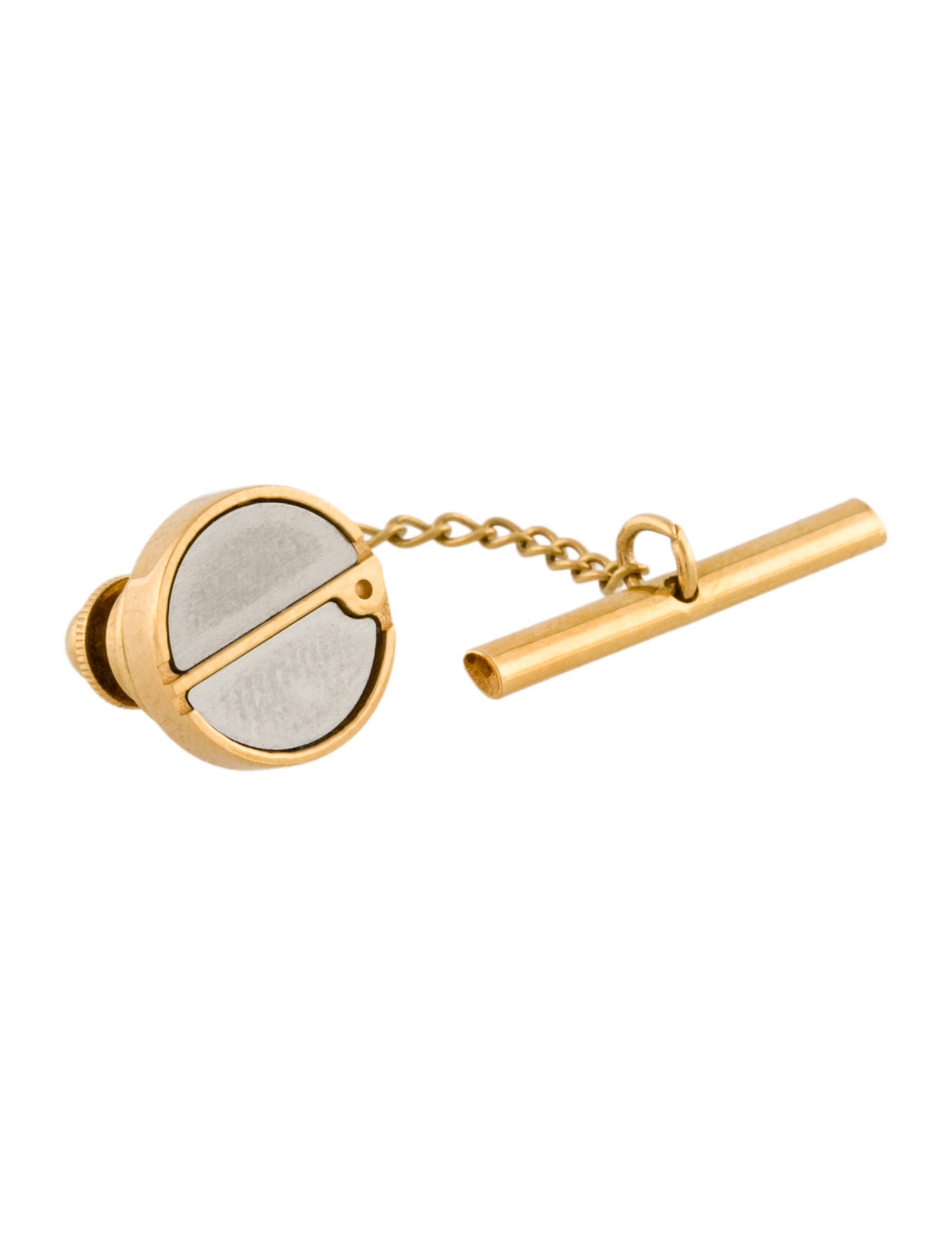 Dunhill Two-Tone Logo Tie Tack