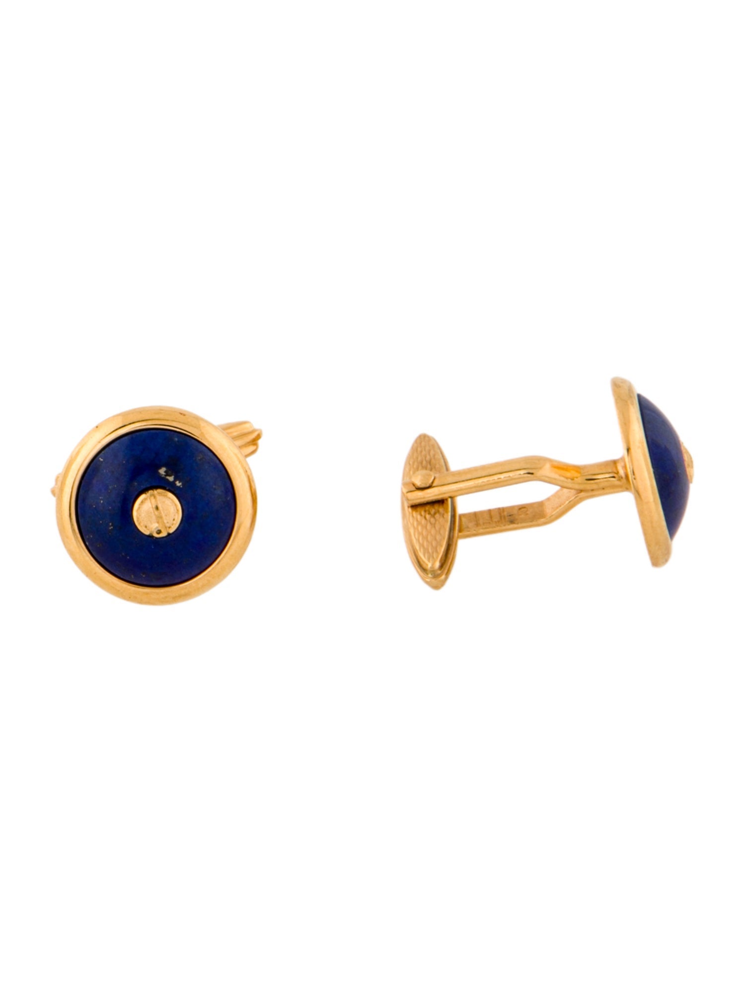 Dunhill Blue Stone Logo Cufflinks