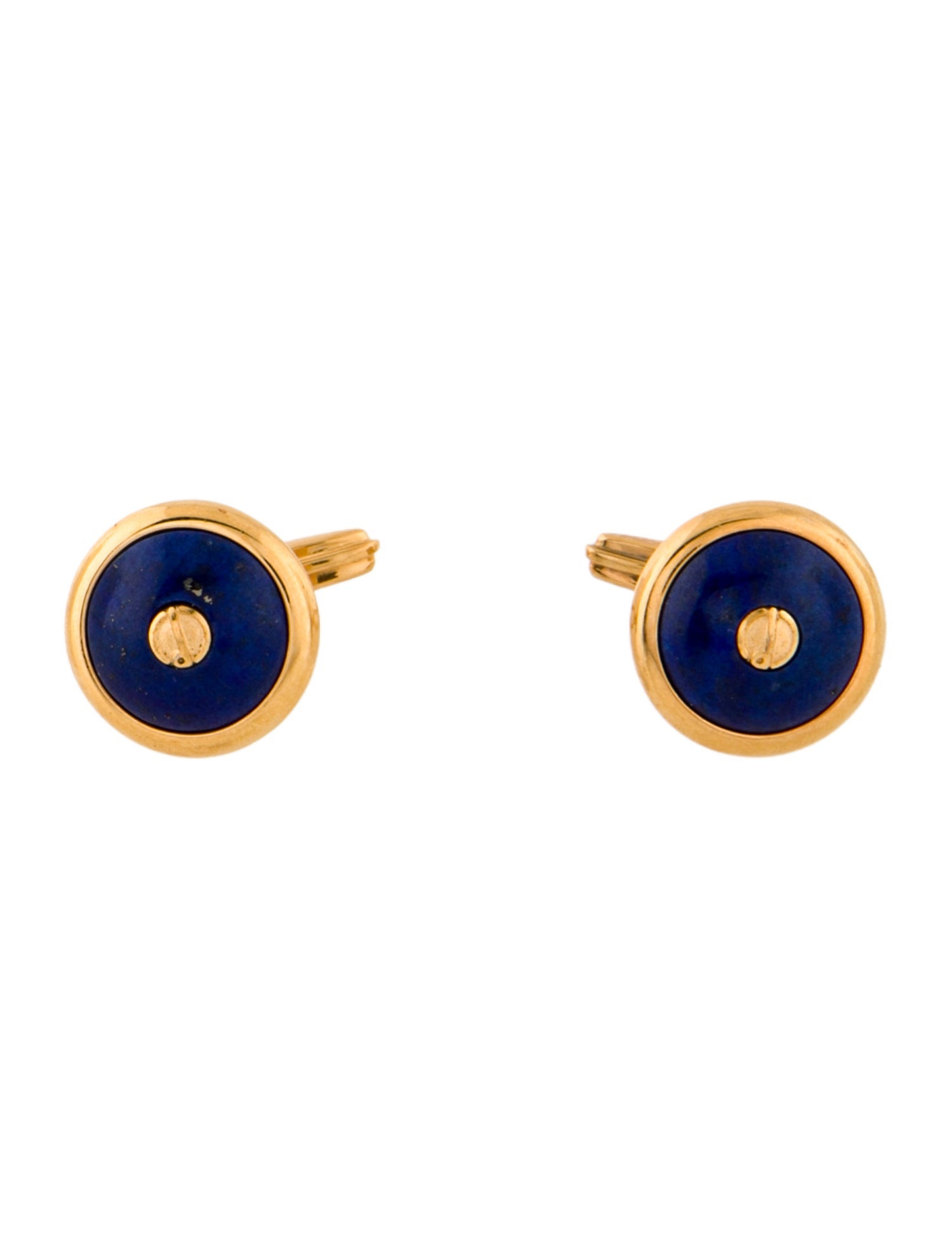 Dunhill Blue Stone Logo Cufflinks