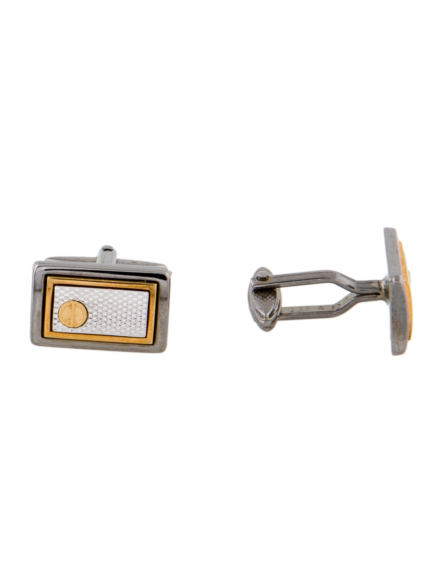 Dunhill Two Tone Logo Cufflinks