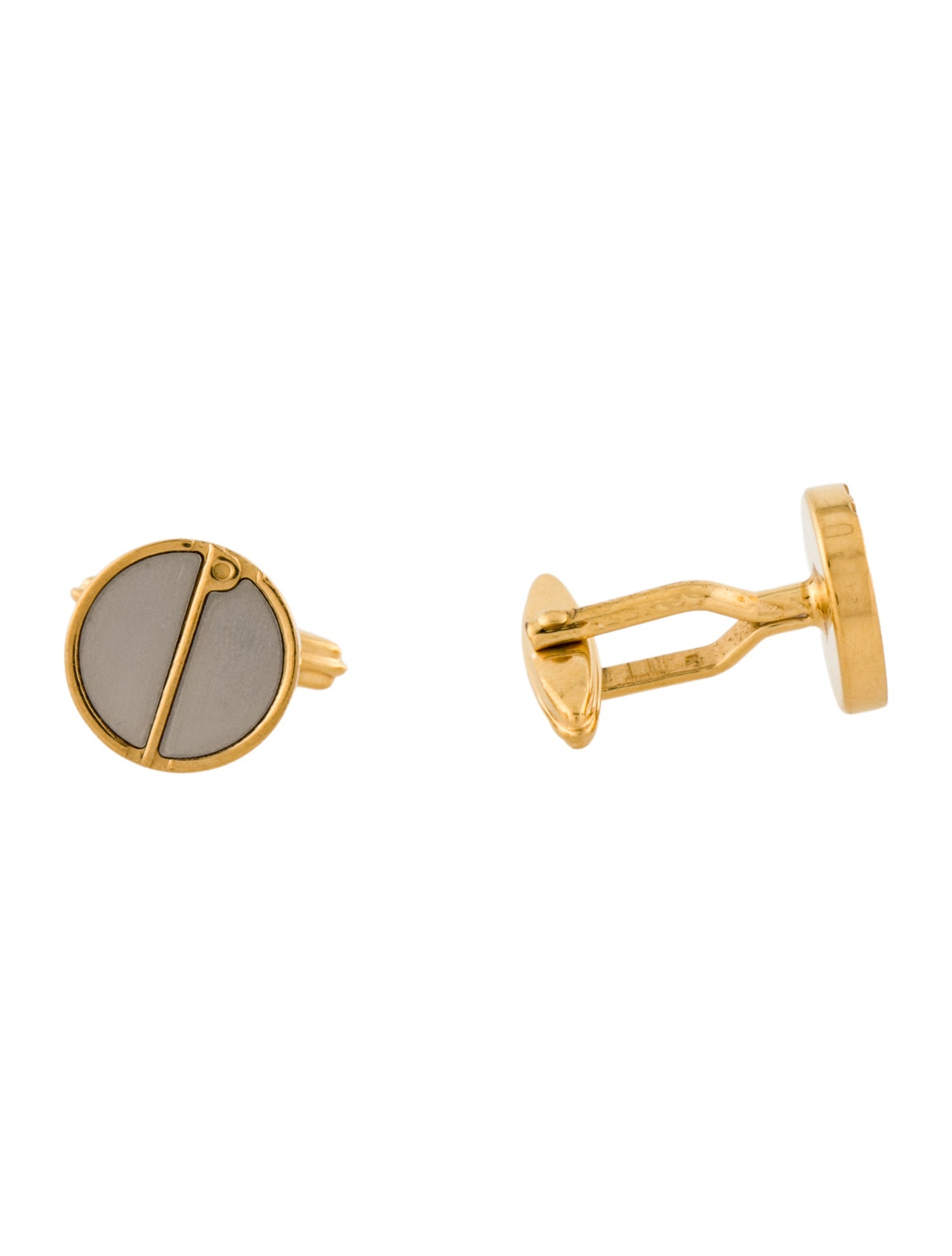 Dunhill Two-Tone Logo Cufflinks