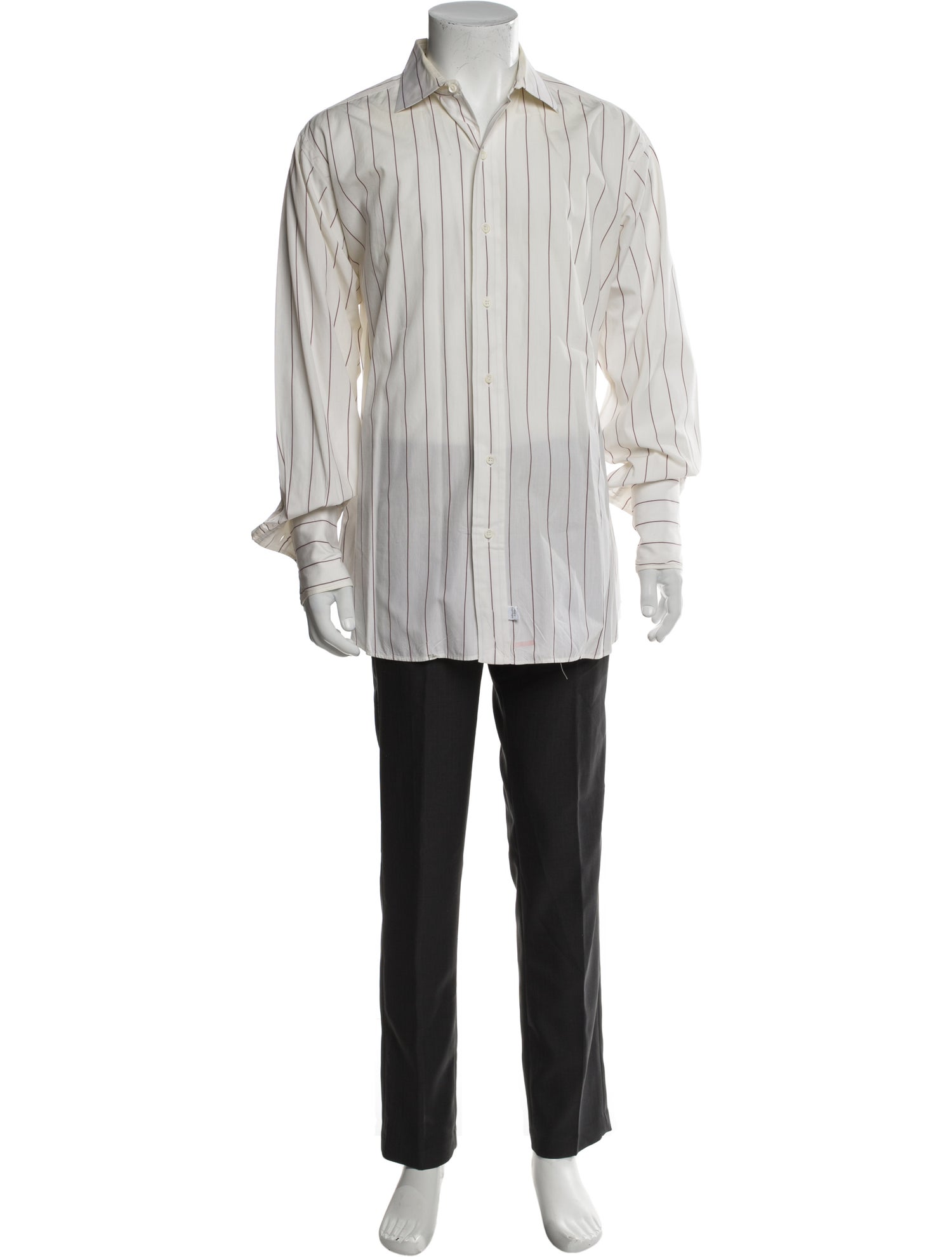 Dunhill Striped Long Sleeve Dress Shirt