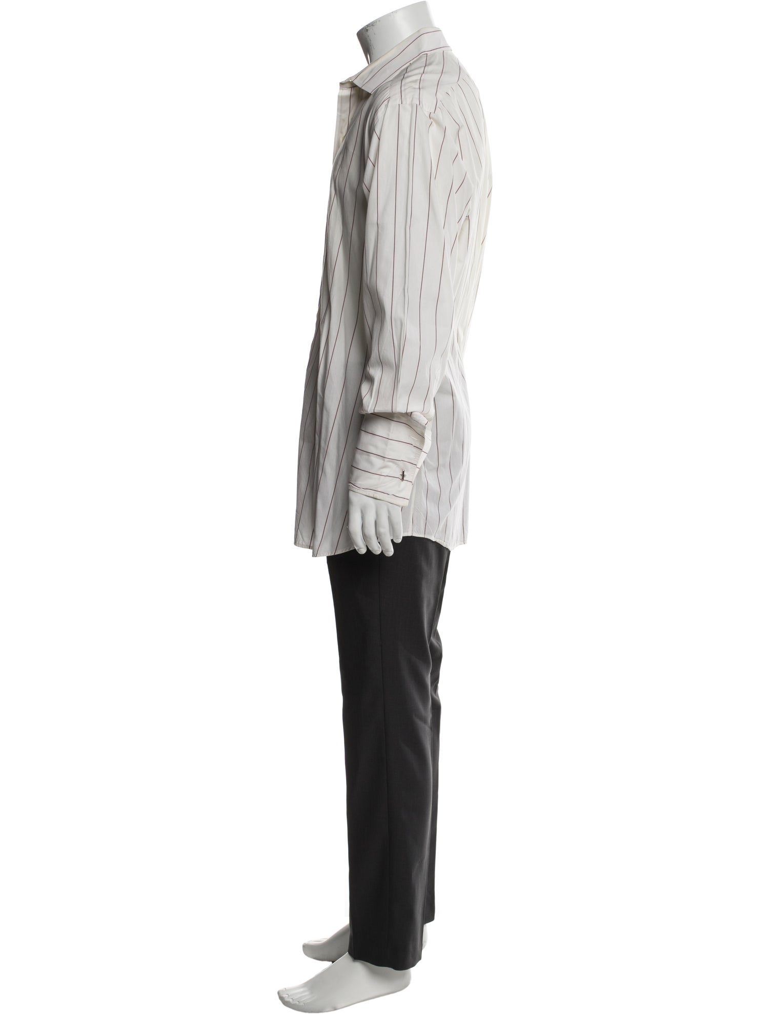 Dunhill Striped Long Sleeve Dress Shirt