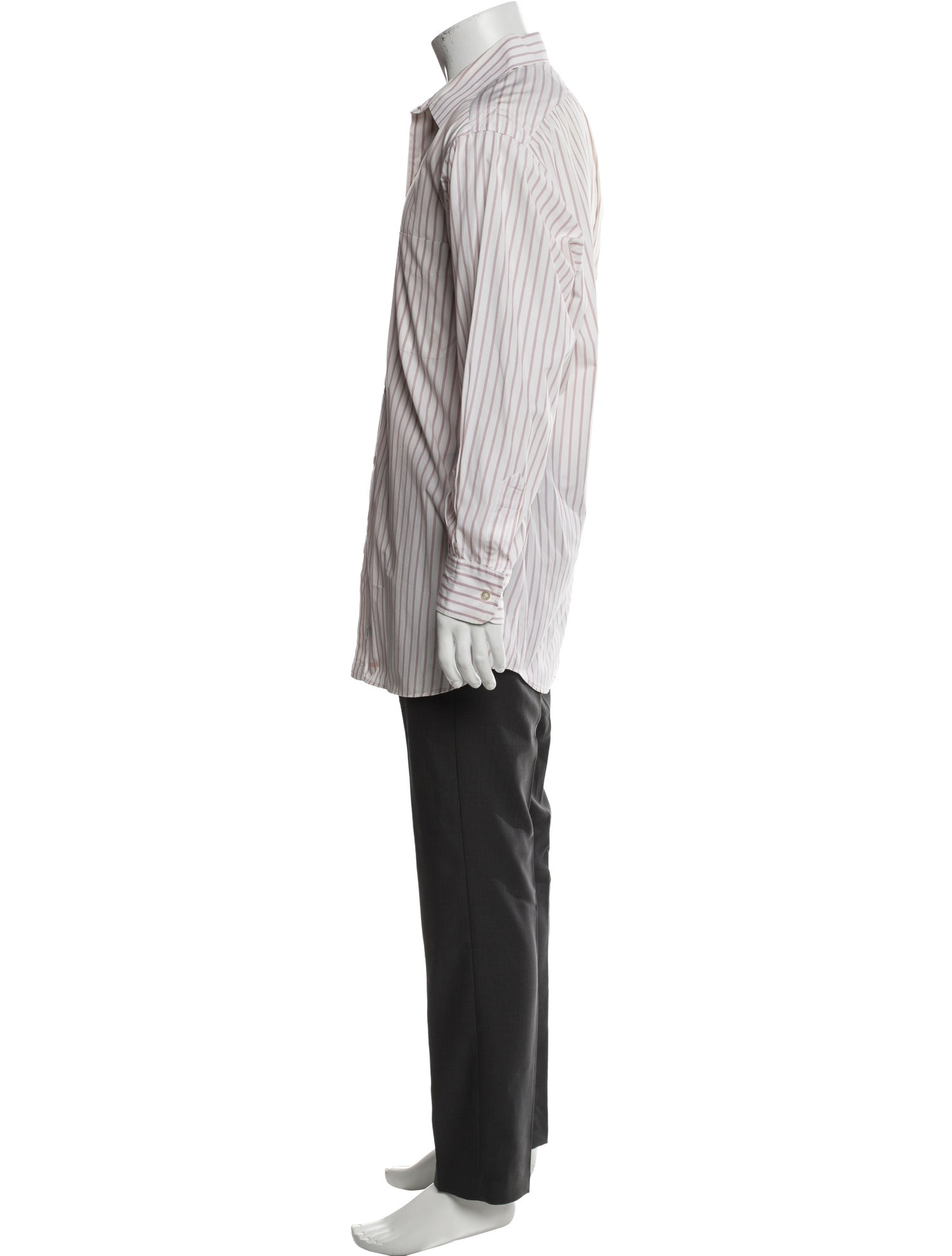 Dunhill Striped Long Sleeve Dress Shirt