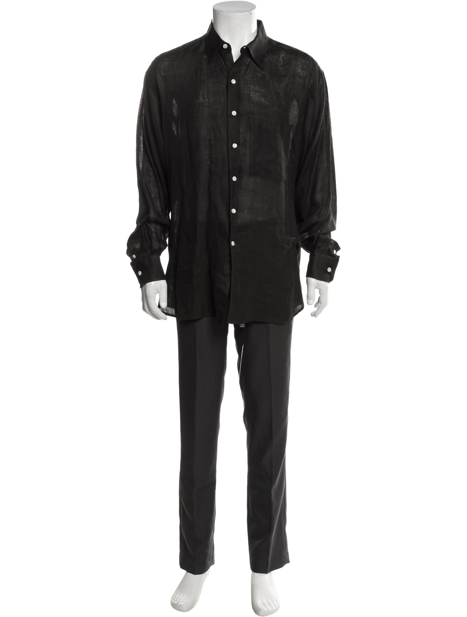 Dunhill Linen Long Sleeve Shirt