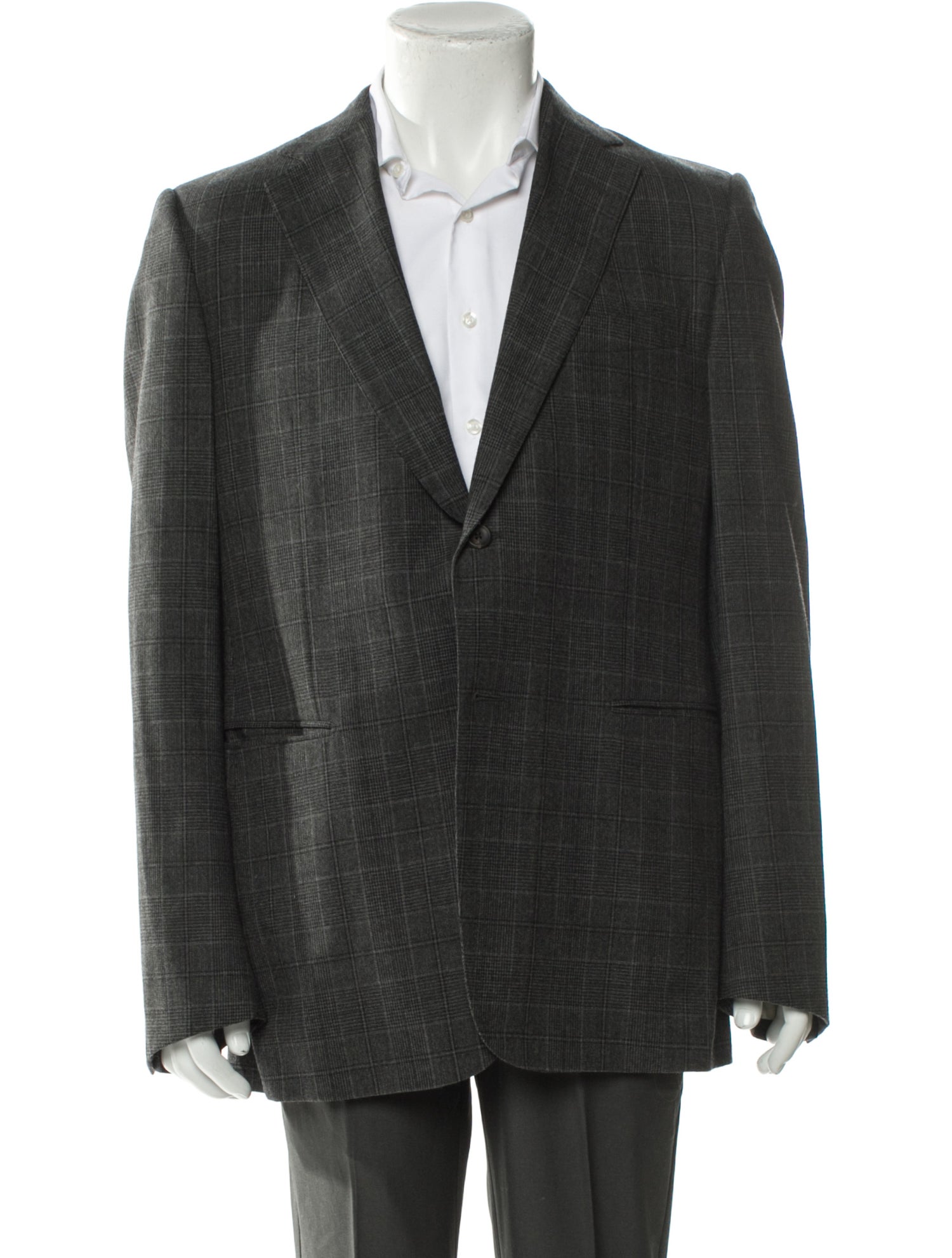 Dunhill Plaid Print Blazer