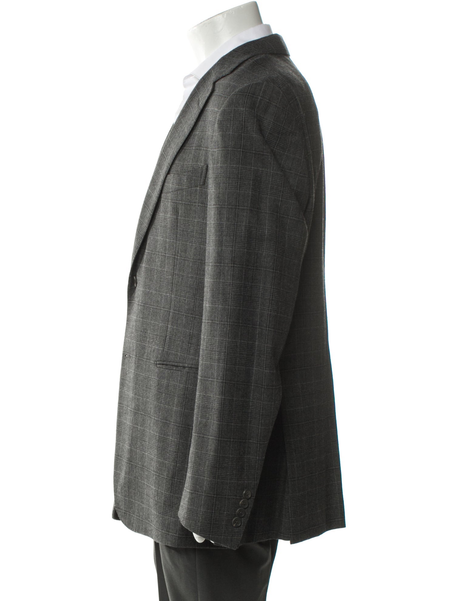 Dunhill Plaid Print Blazer