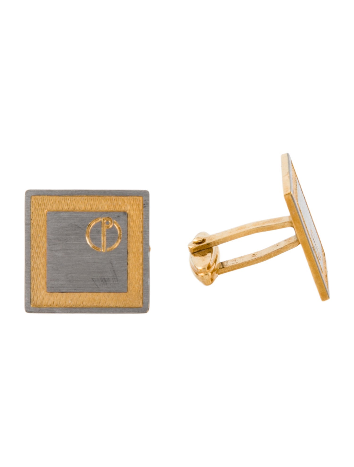 Dunhill Two Tone Logo Cufflinks