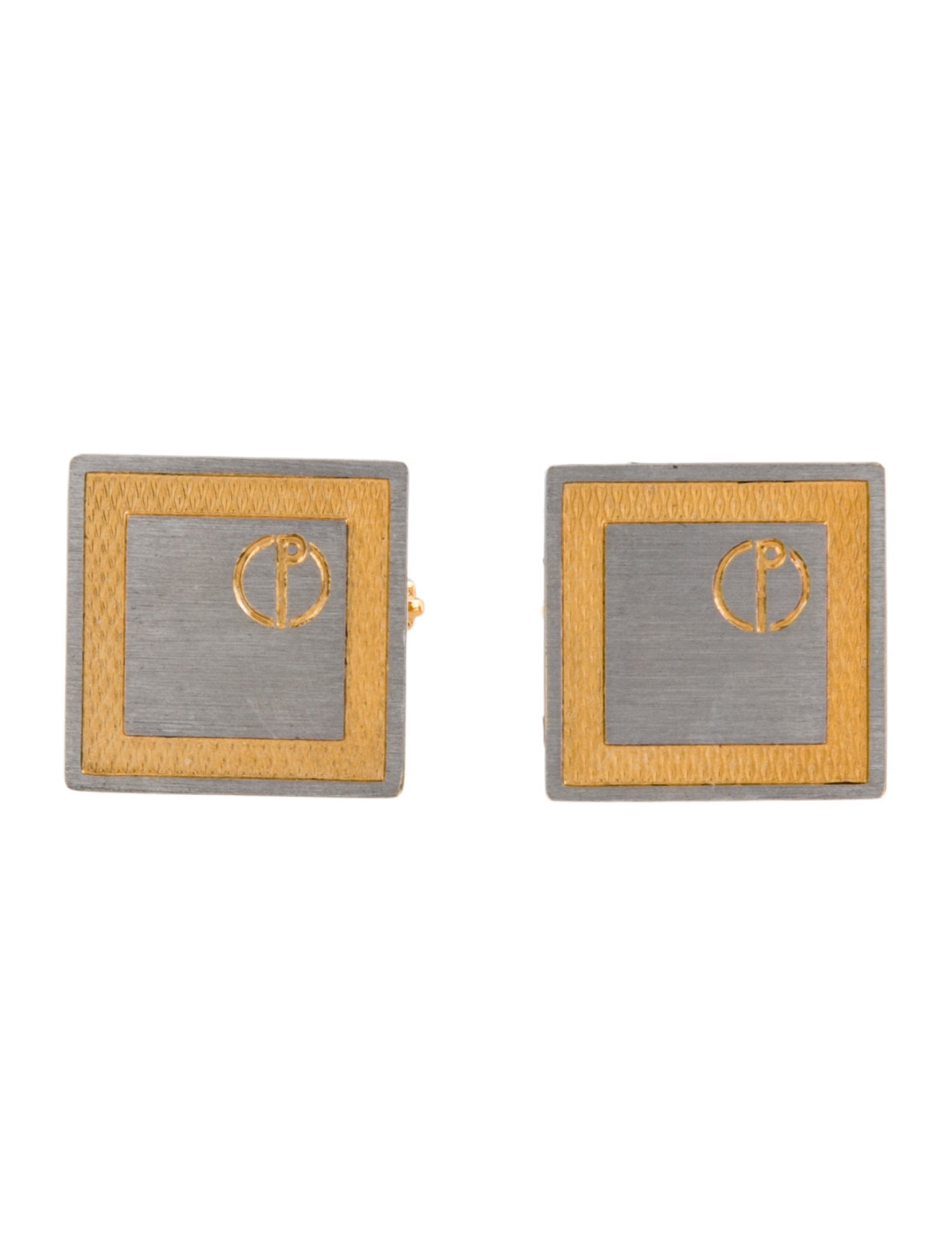 Dunhill Two Tone Logo Cufflinks