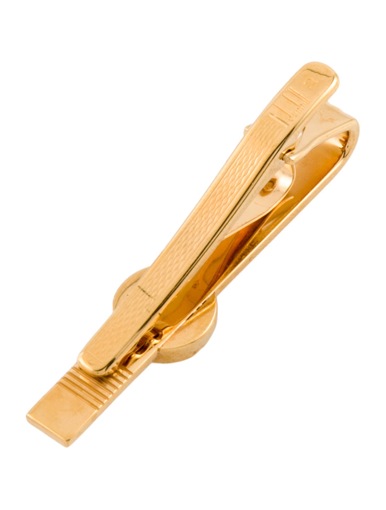 Dunhill Two Tone Textured Tie Clip