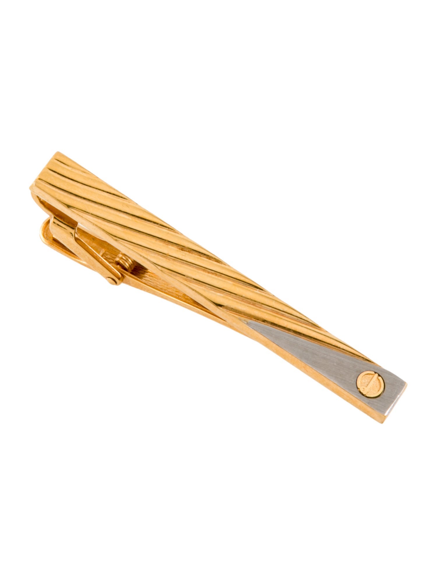 Dunhill Two Tone Logo Tie Clip
