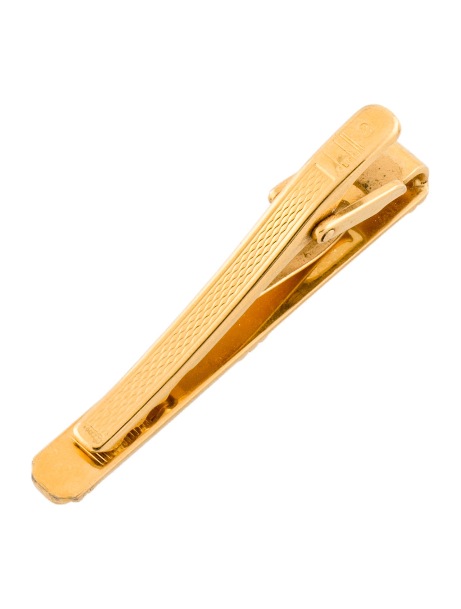 Dunhill Stone Logo Rounded Tie Bar