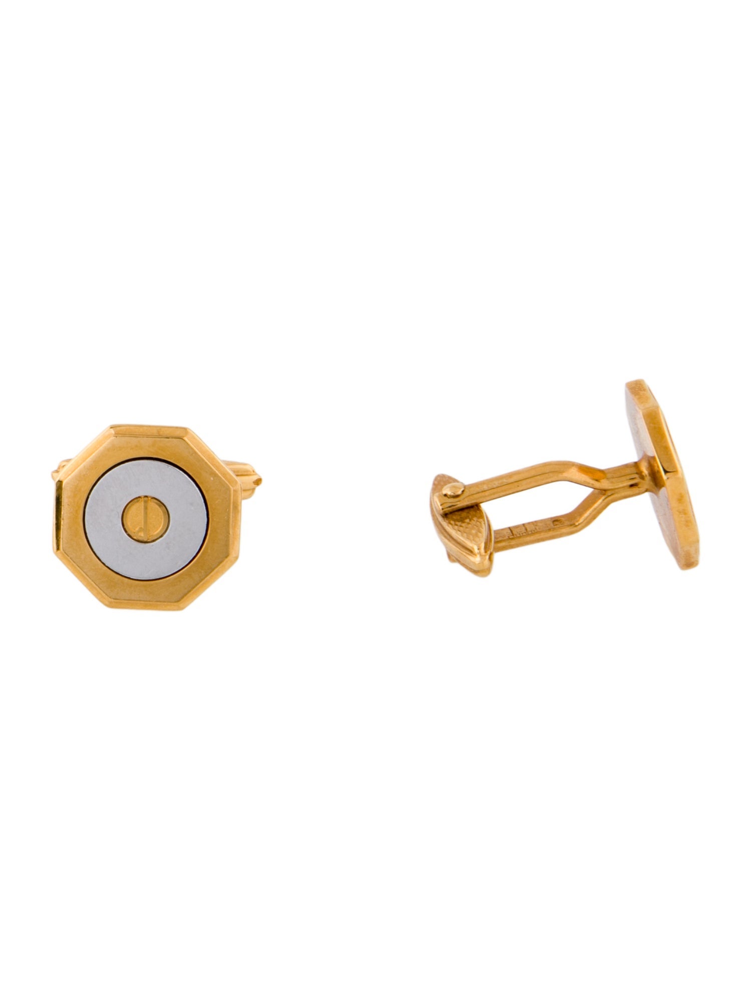 Dunhill Two-Tone Logo Cufflinks