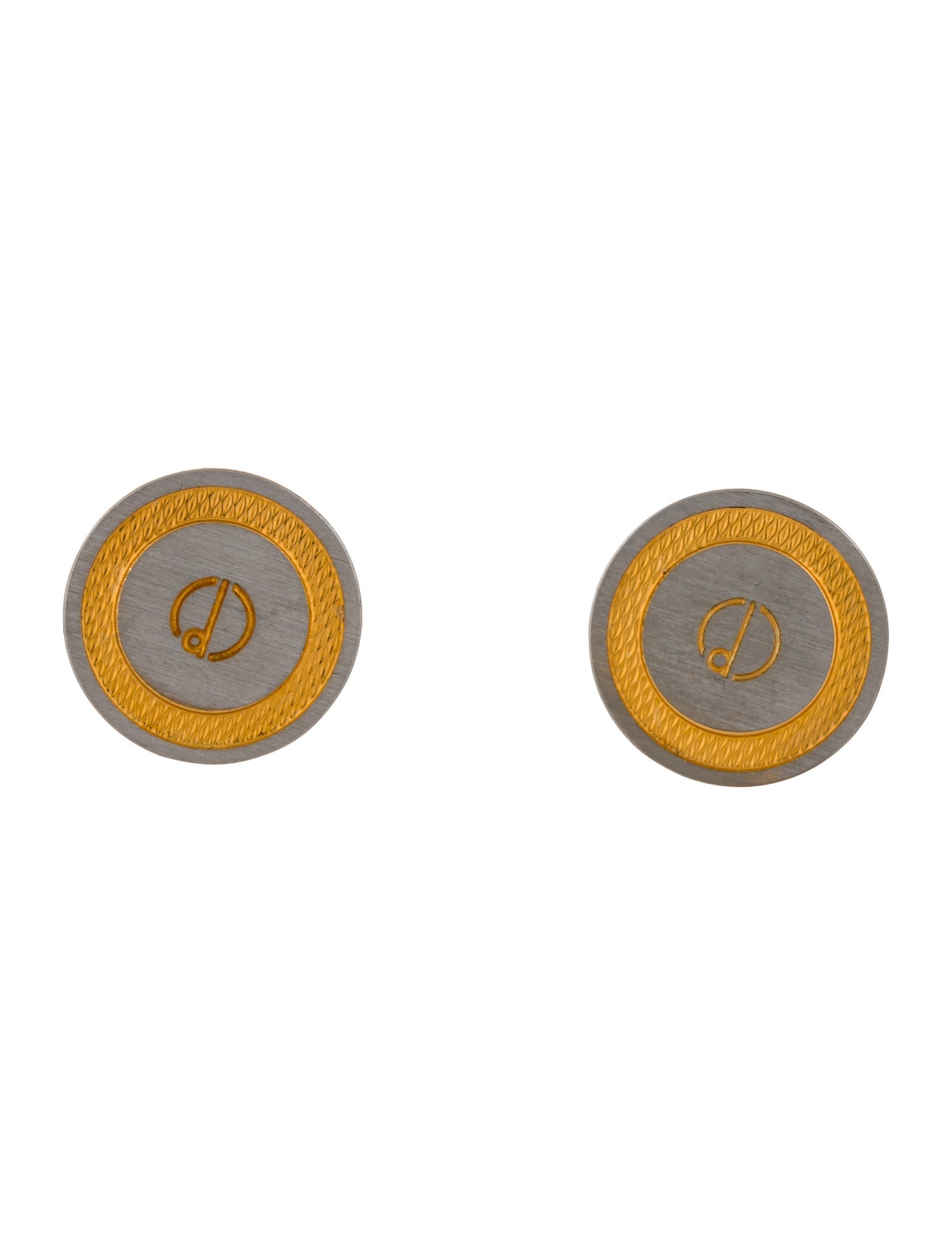 Dunhill Two-Tone Logo Cufflink