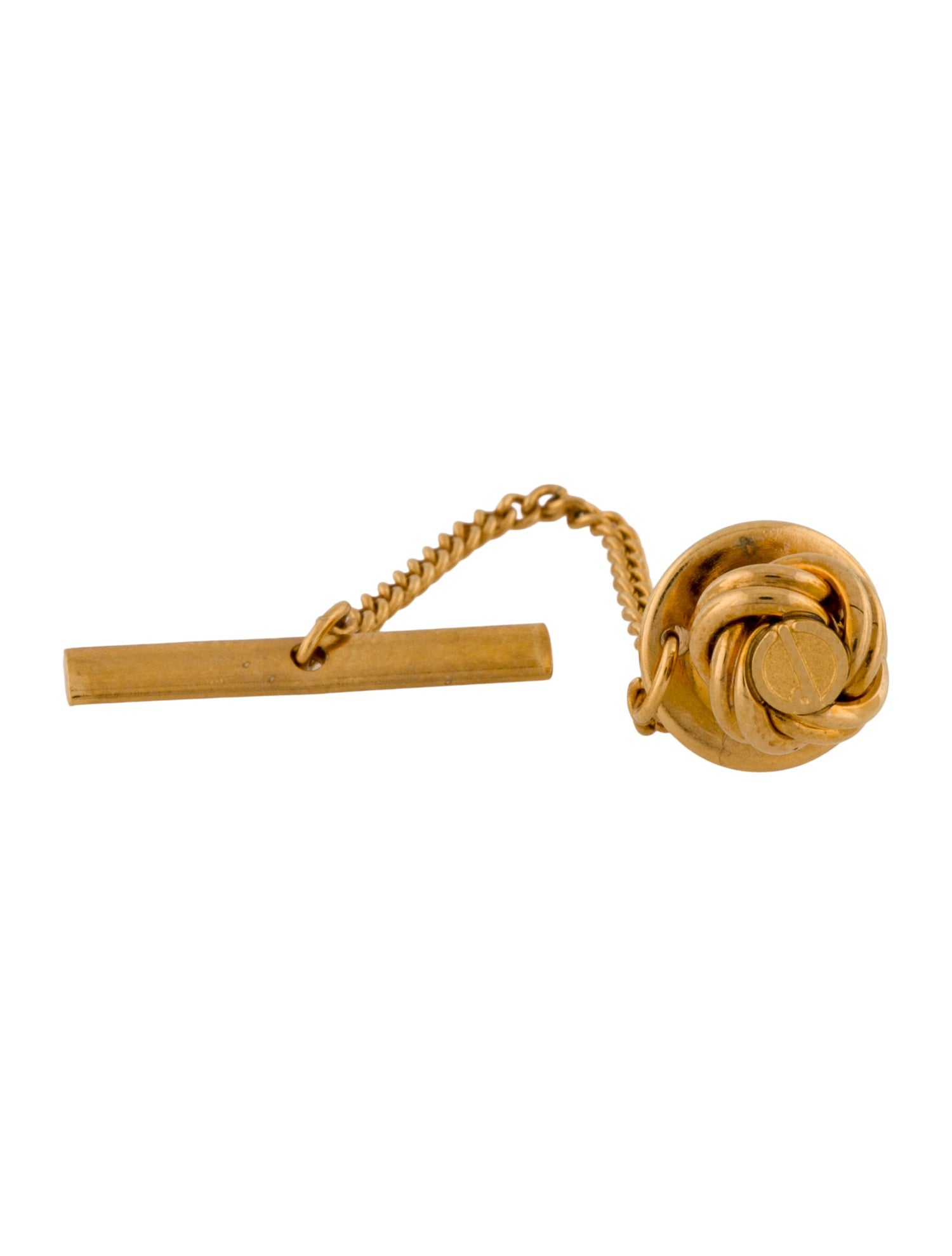 Dunhill Knot Tie Pin w/Chain