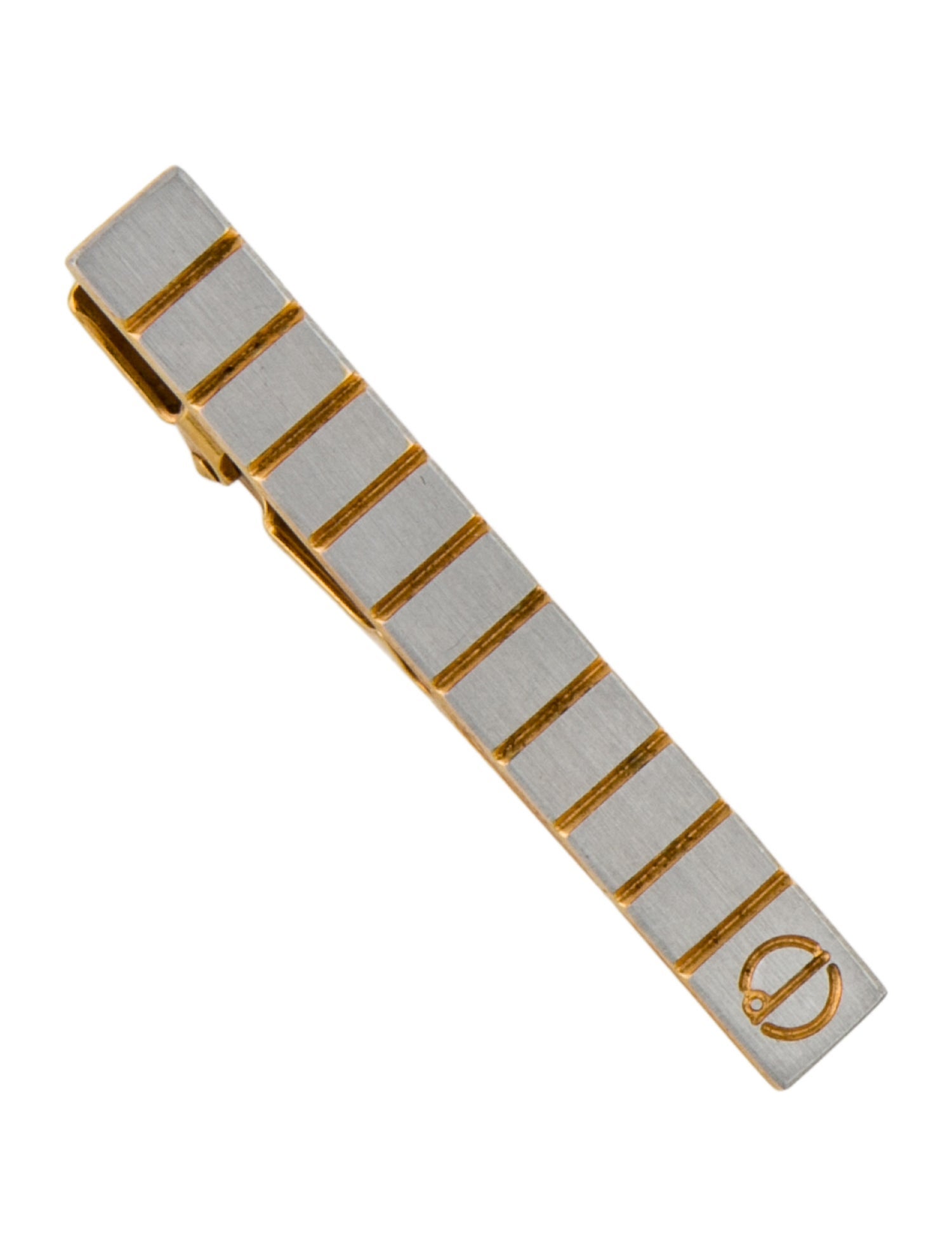 Dunhill Two-Tone Logo Tie Clip