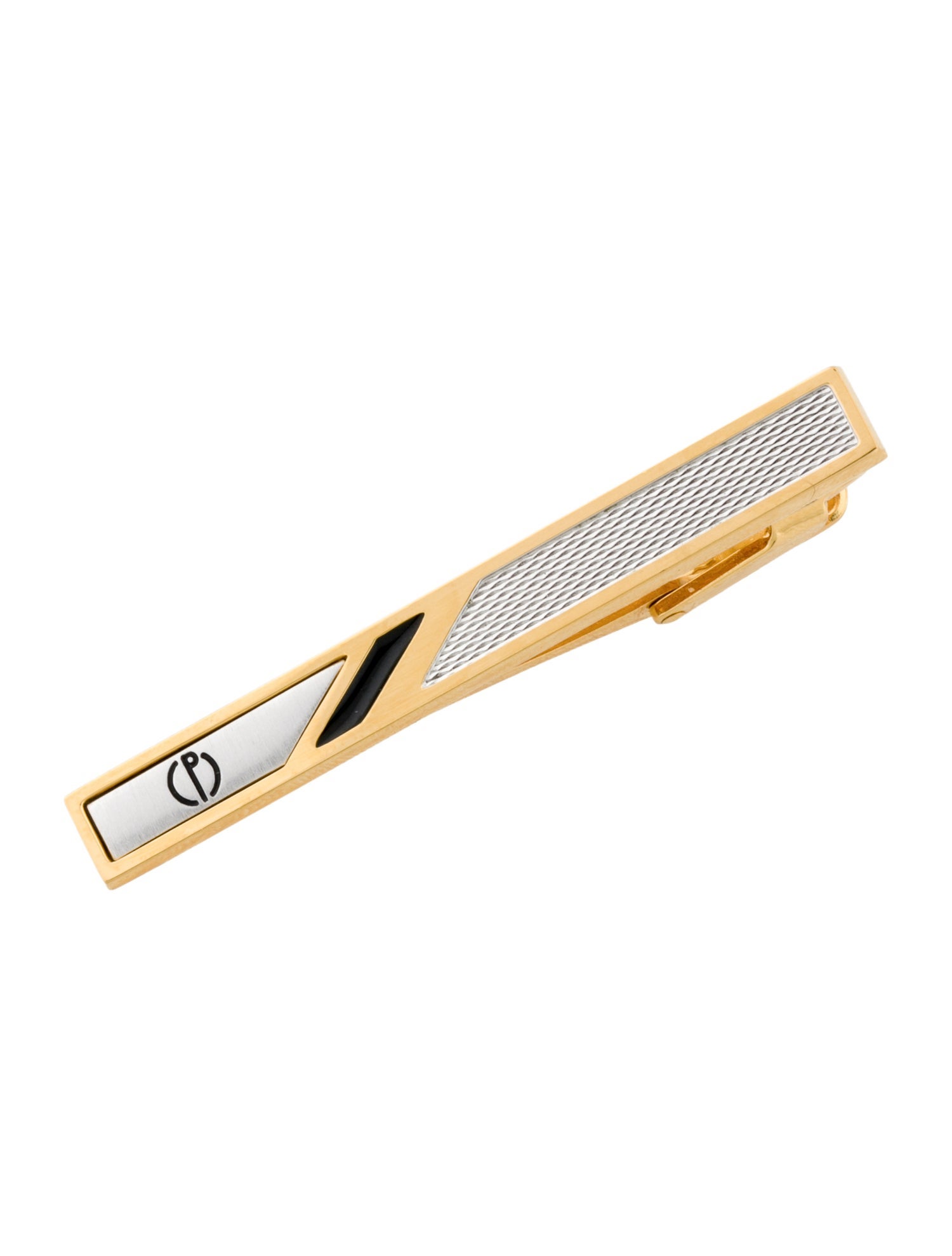 Dunhill Two-Tone Enamel Logo Tie Clip