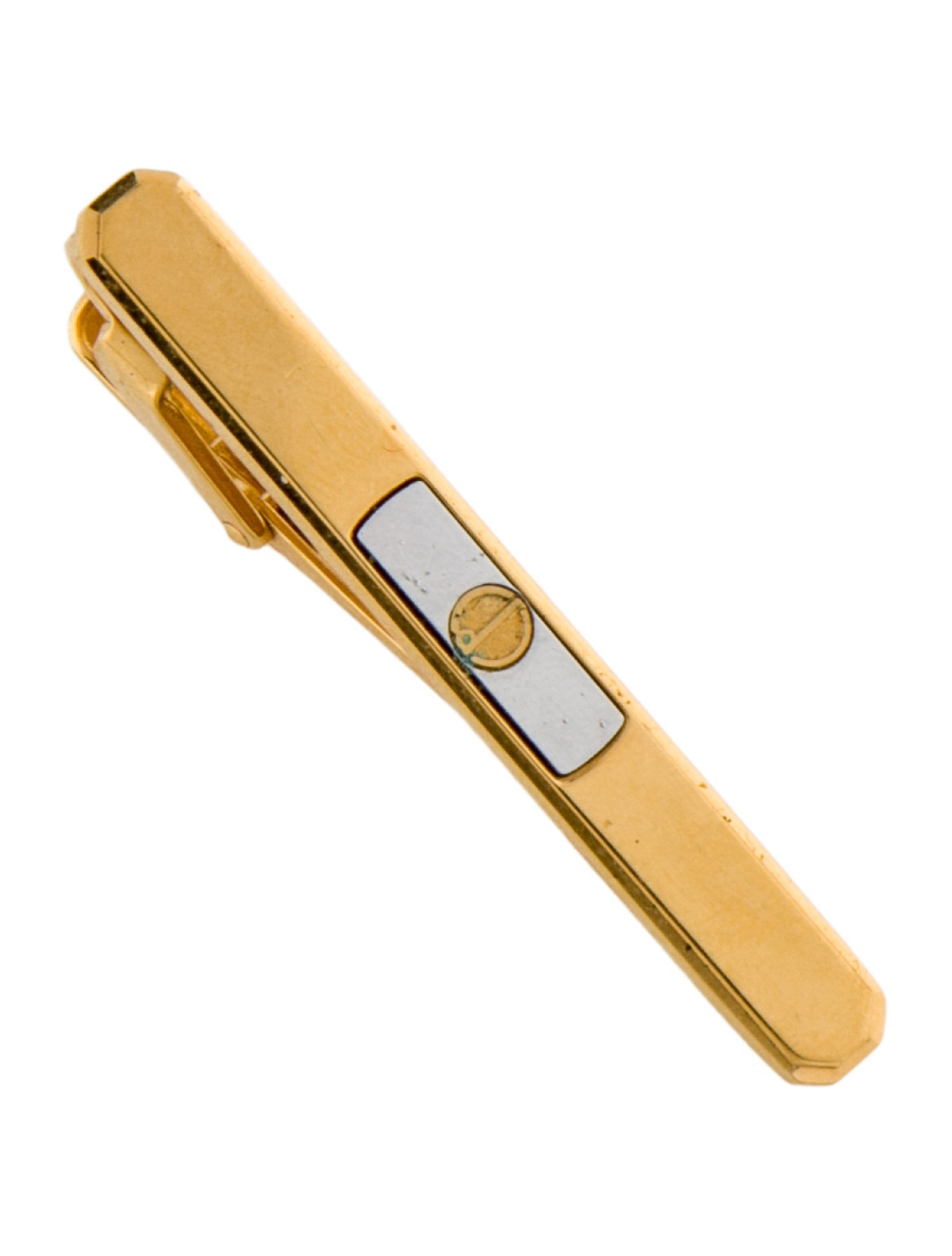 Dunhill Two-Tone Logo Tie Clip