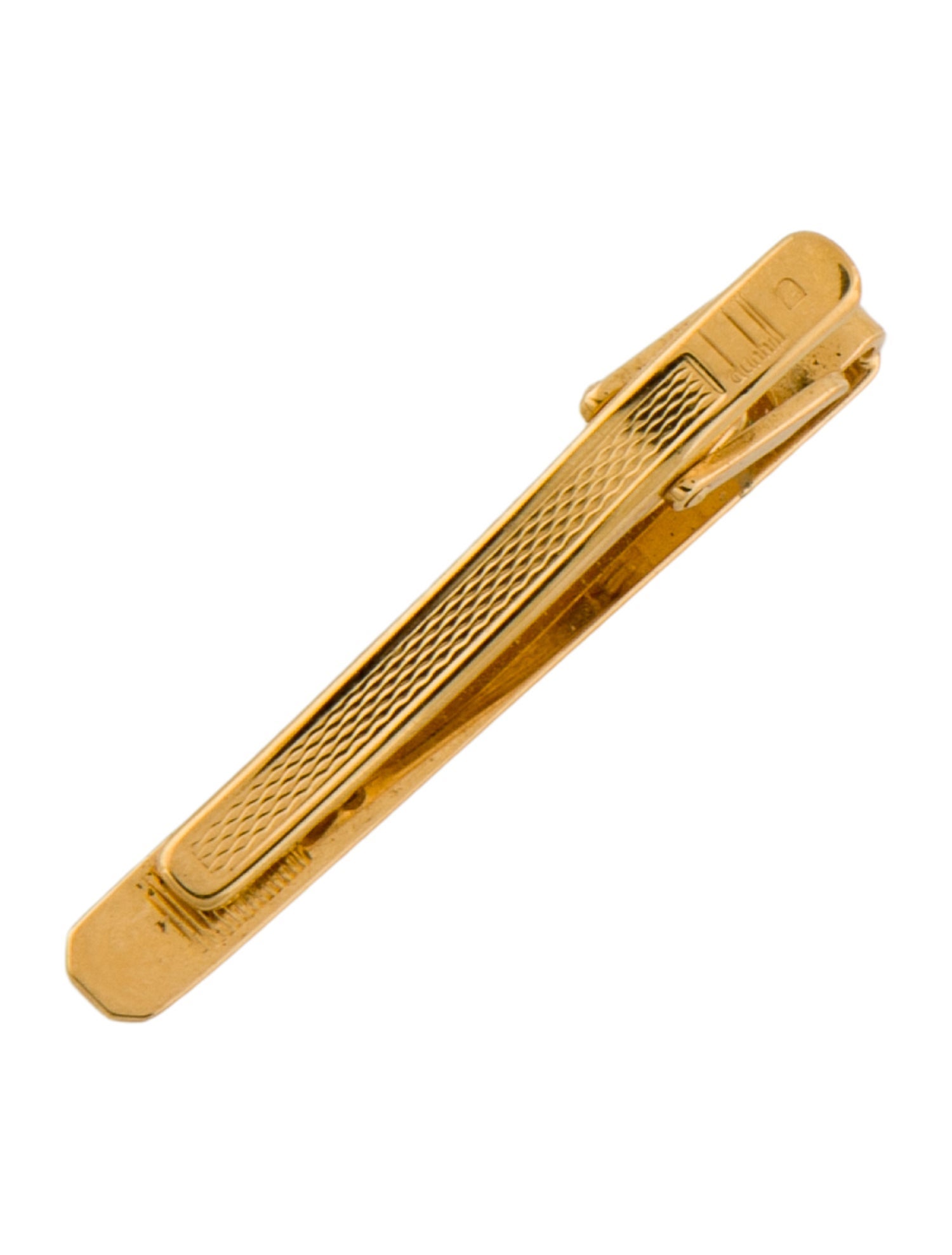 Dunhill Two-Tone Logo Tie Clip