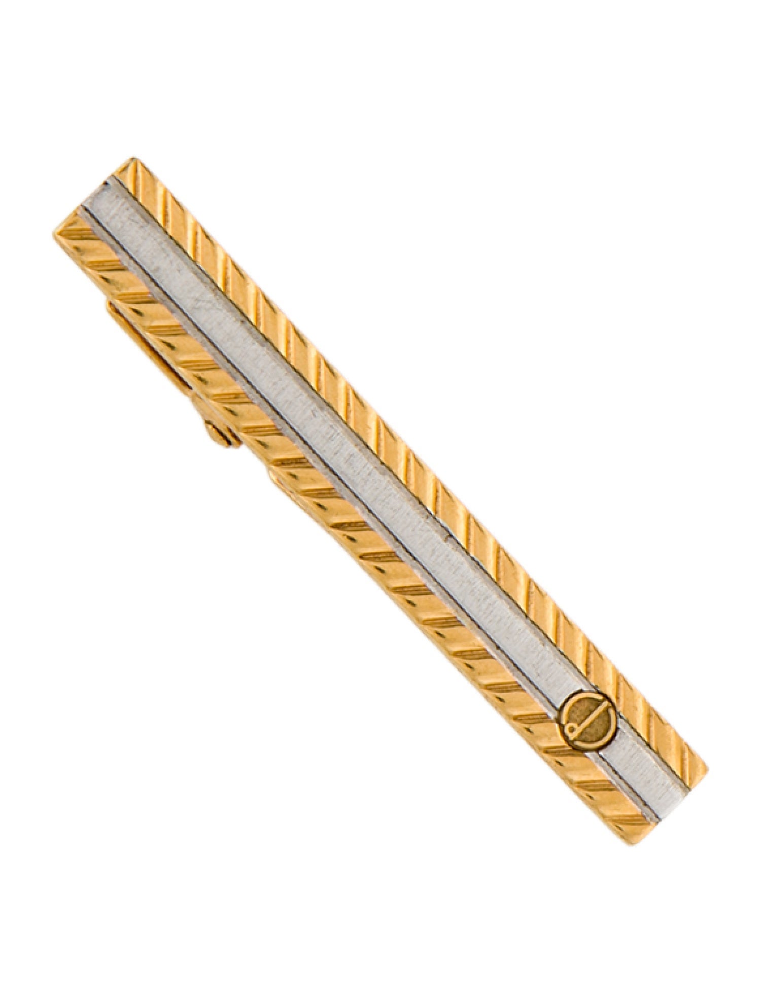 Dunhill Two-Tone Logo Tie Clip