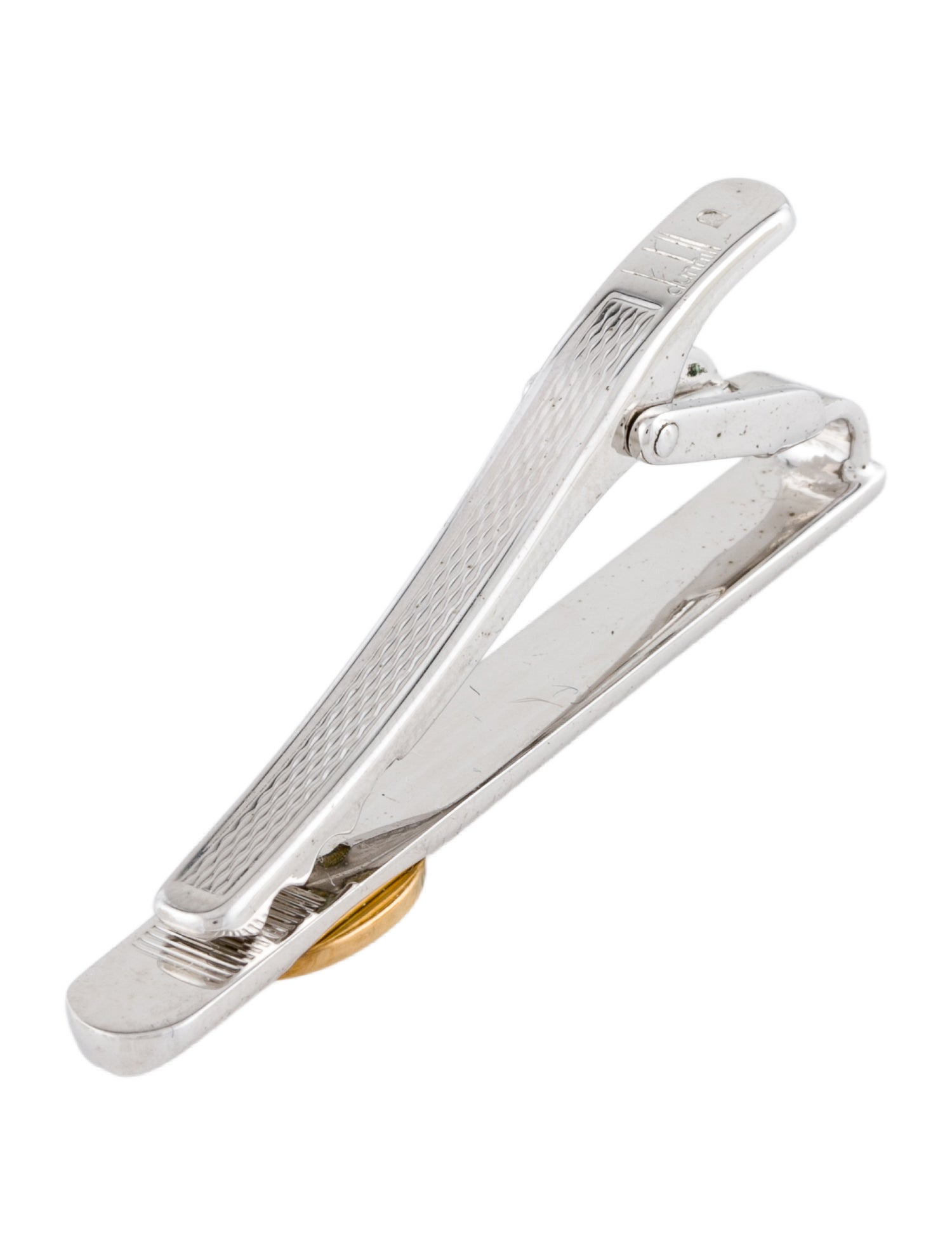 Dunhill Two Tone Logo Tie Clip