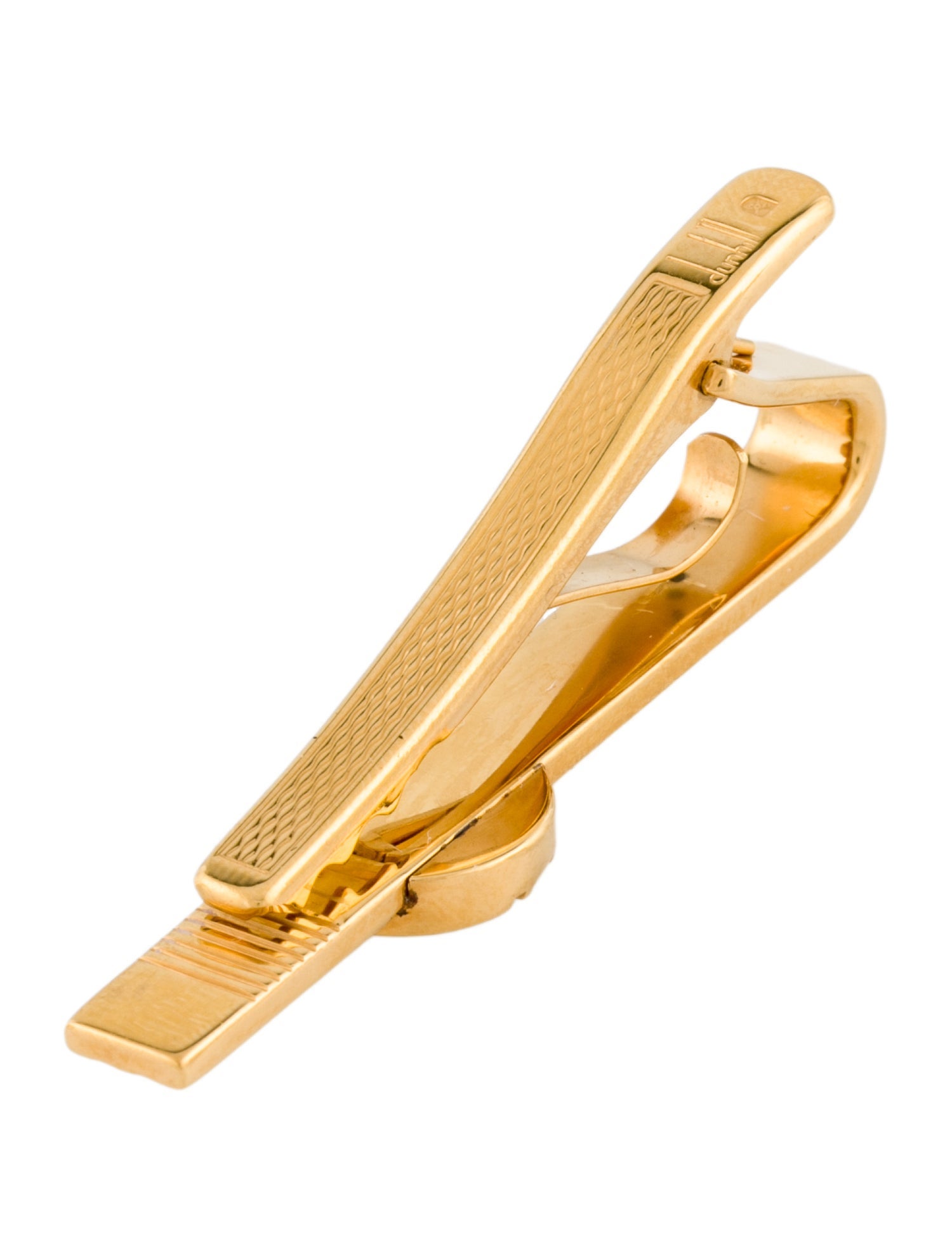 Dunhill Two Tone Logo Tie Clip