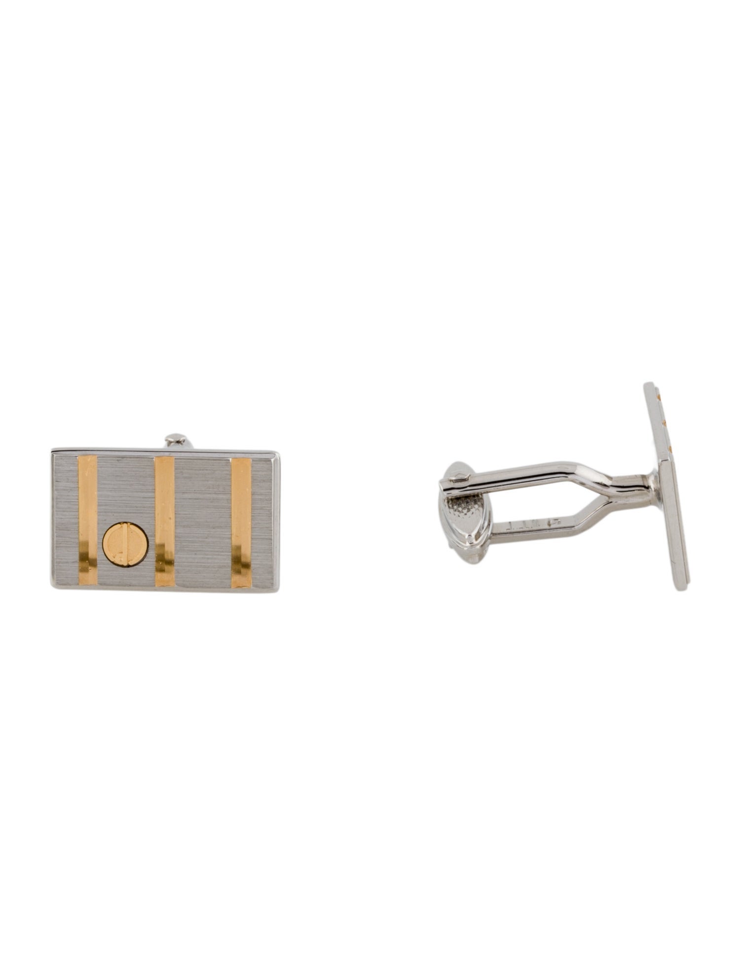 Dunhill Two-Tone Logo Cufflinks