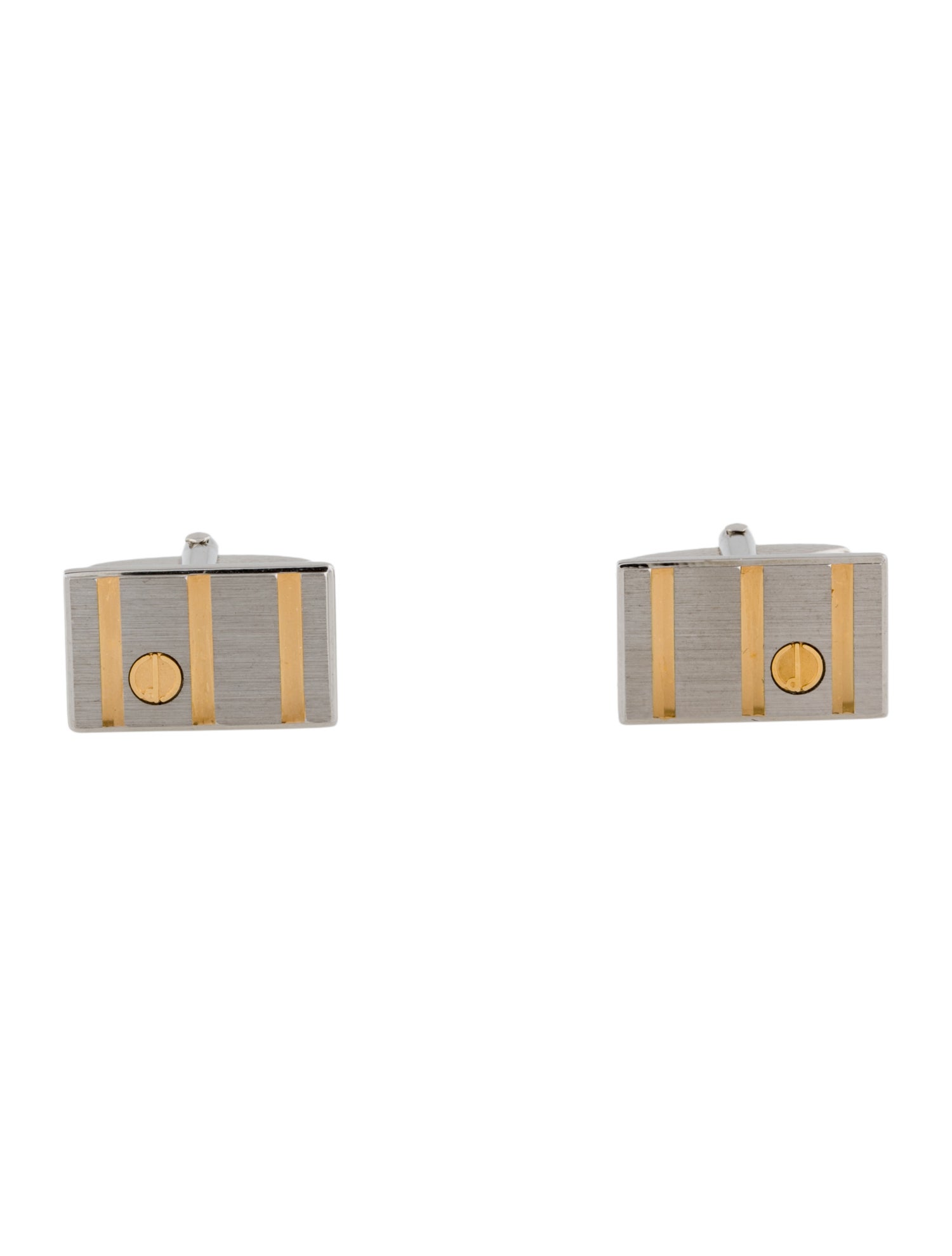 Dunhill Two-Tone Logo Cufflinks