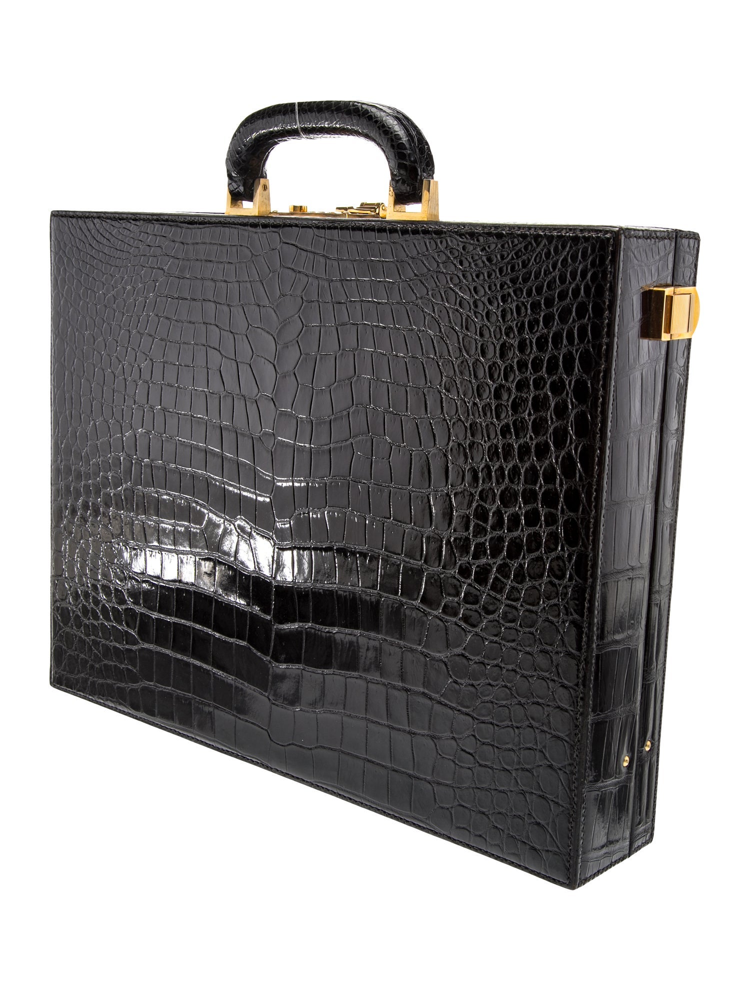 Dunhill Embossed Leather Briefcase