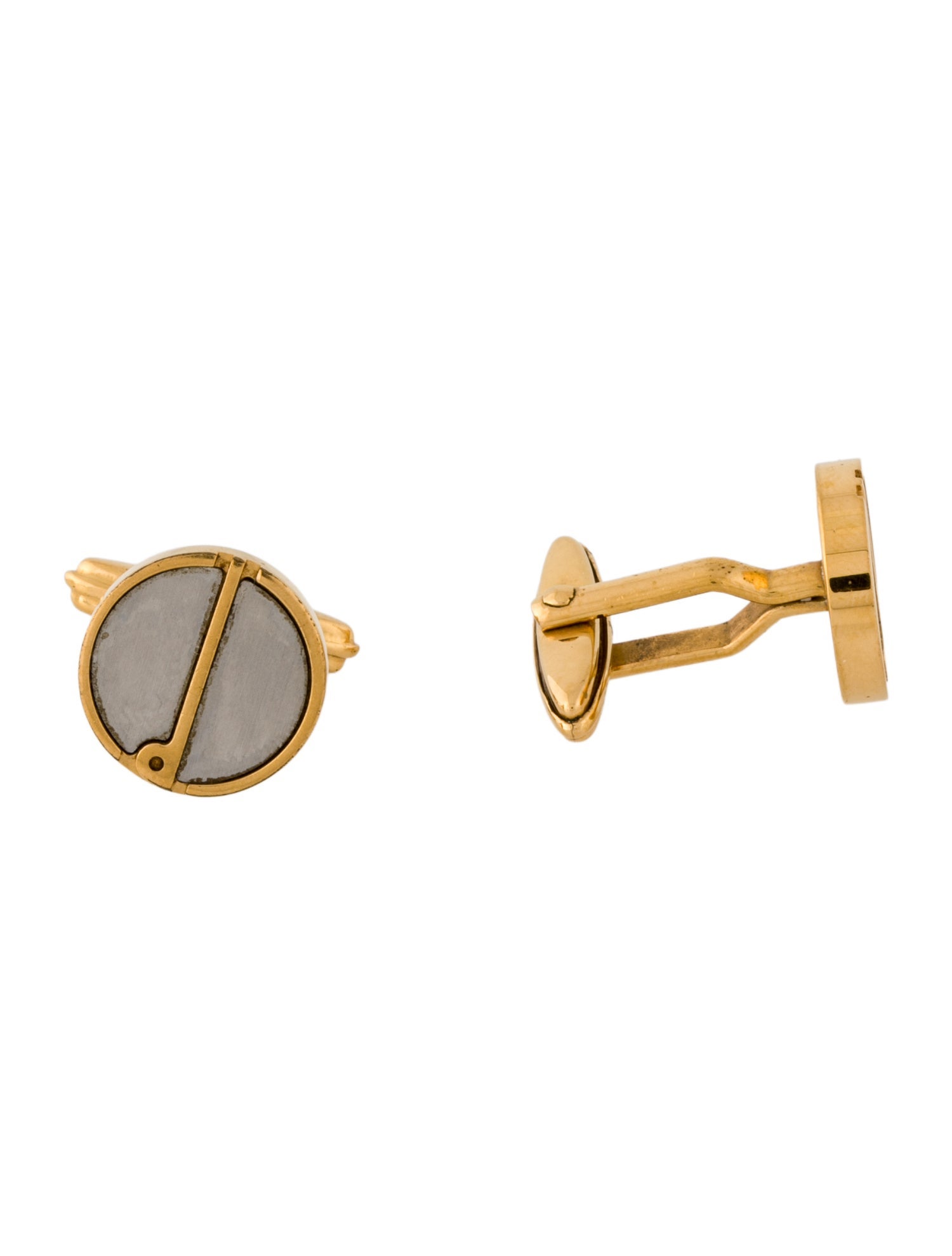 Dunhill Two-Tone Logo Cufflinks