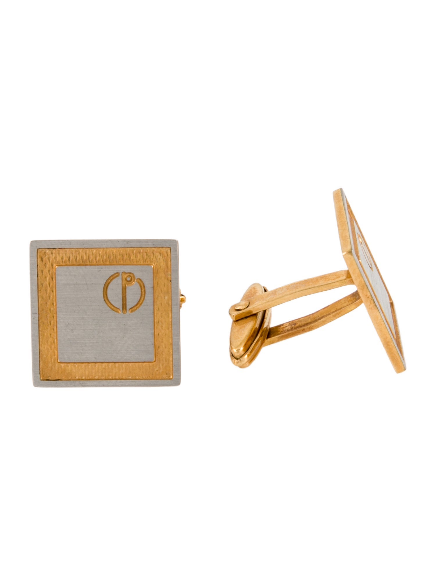 Dunhill Two-Tone Square Cufflinks